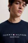 Tommy Hilfiger Equestrian Williamsburg T-shirt med grafiskt print og korte ærmer