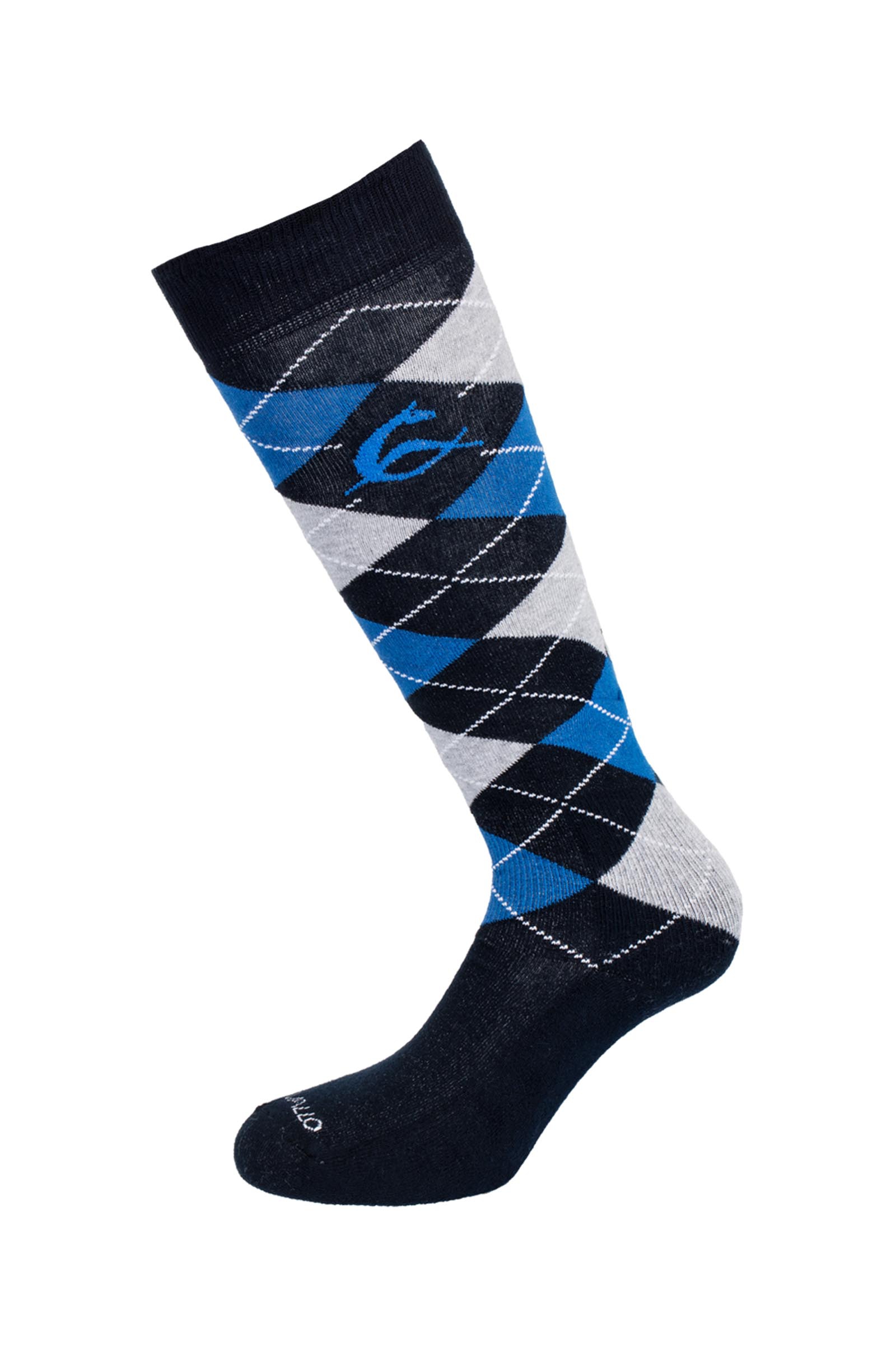 Acavallo bomuldssokker med diamantm&oslash;nster