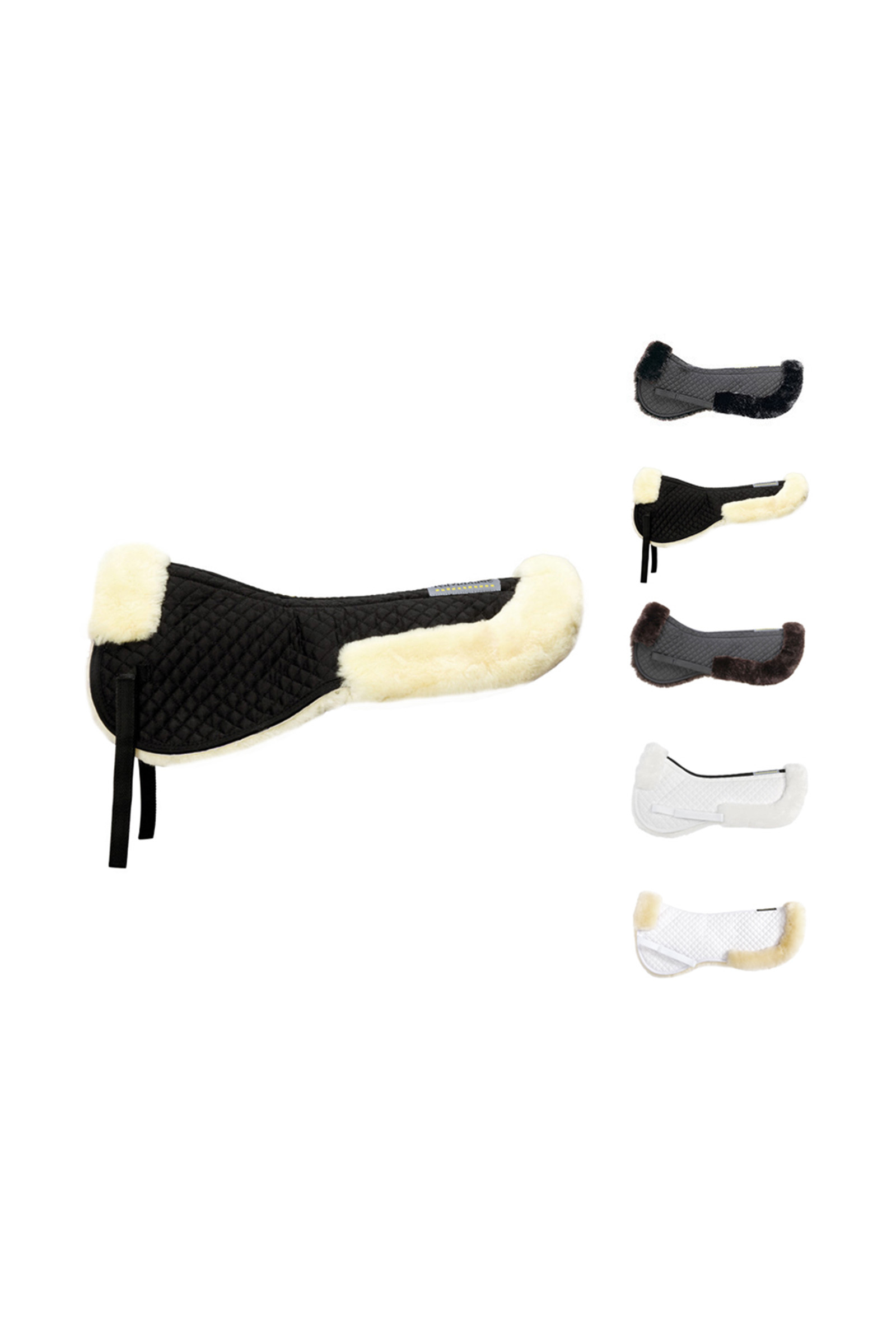 White/Natural Kavalkade halv pad med uld