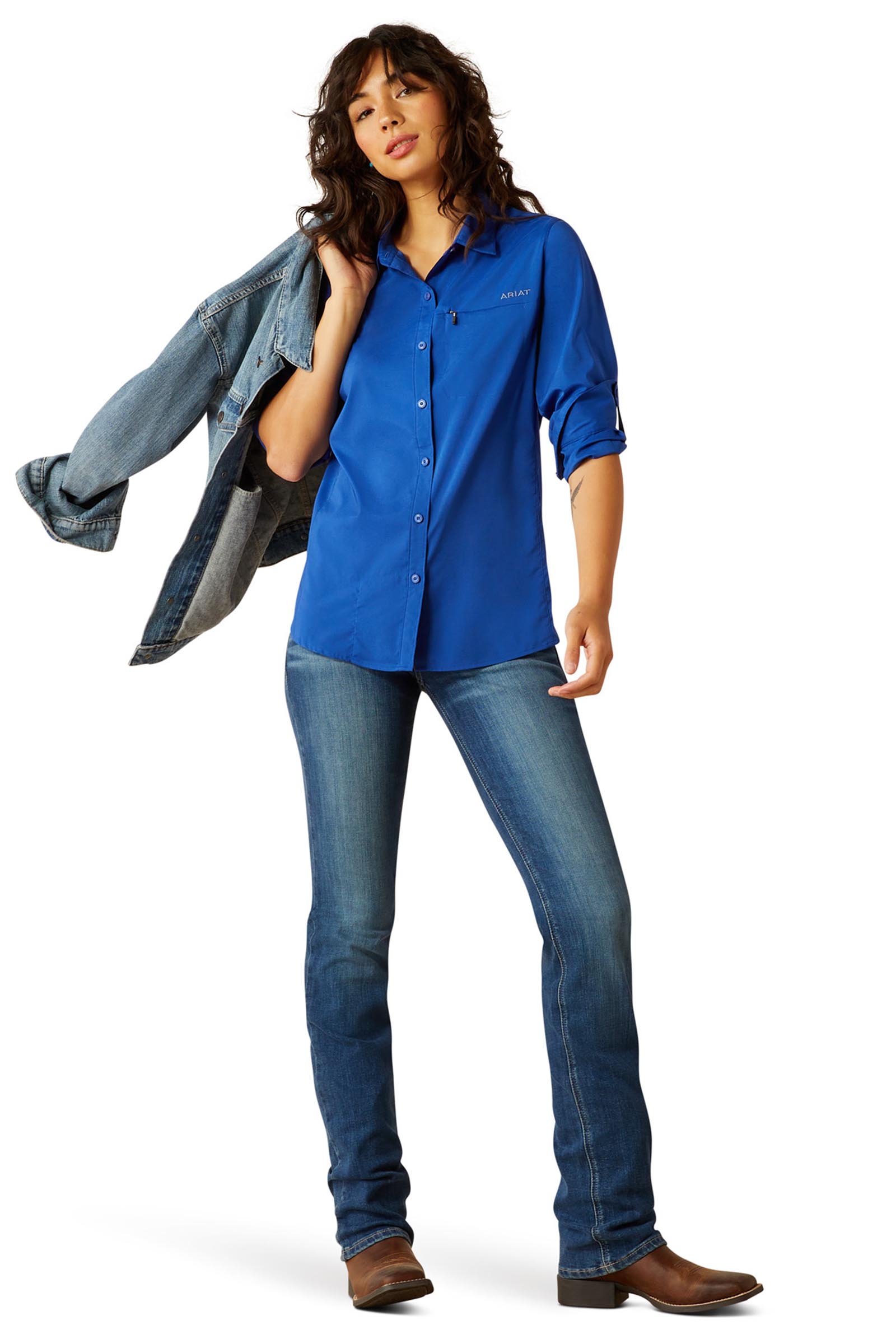 Ariat VentTEK dameskjorte med lange ærmer