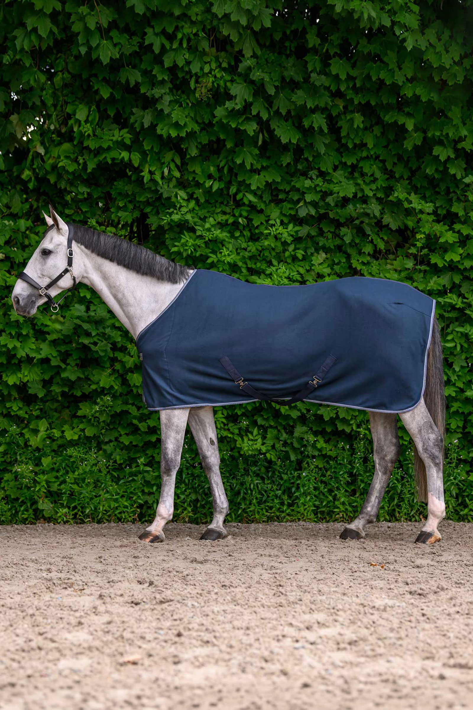 Night Blue Waldhausen ECONOMIC fleeced&aelig;kken med krydsgjorde