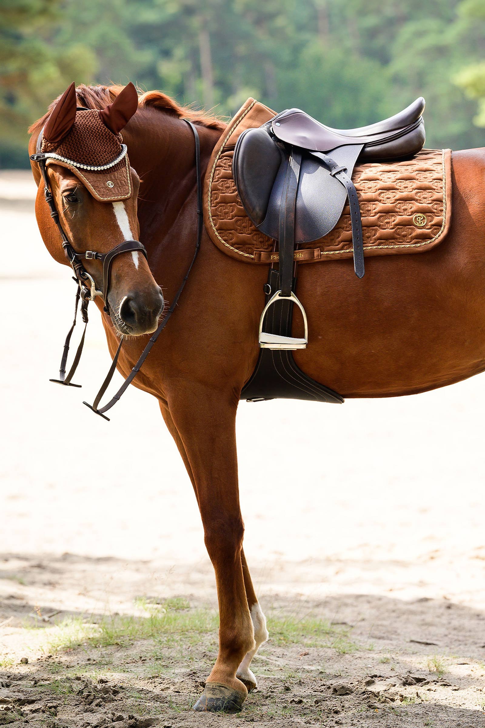 PS of Sweden sadelunderlag Velvet Monogram spring