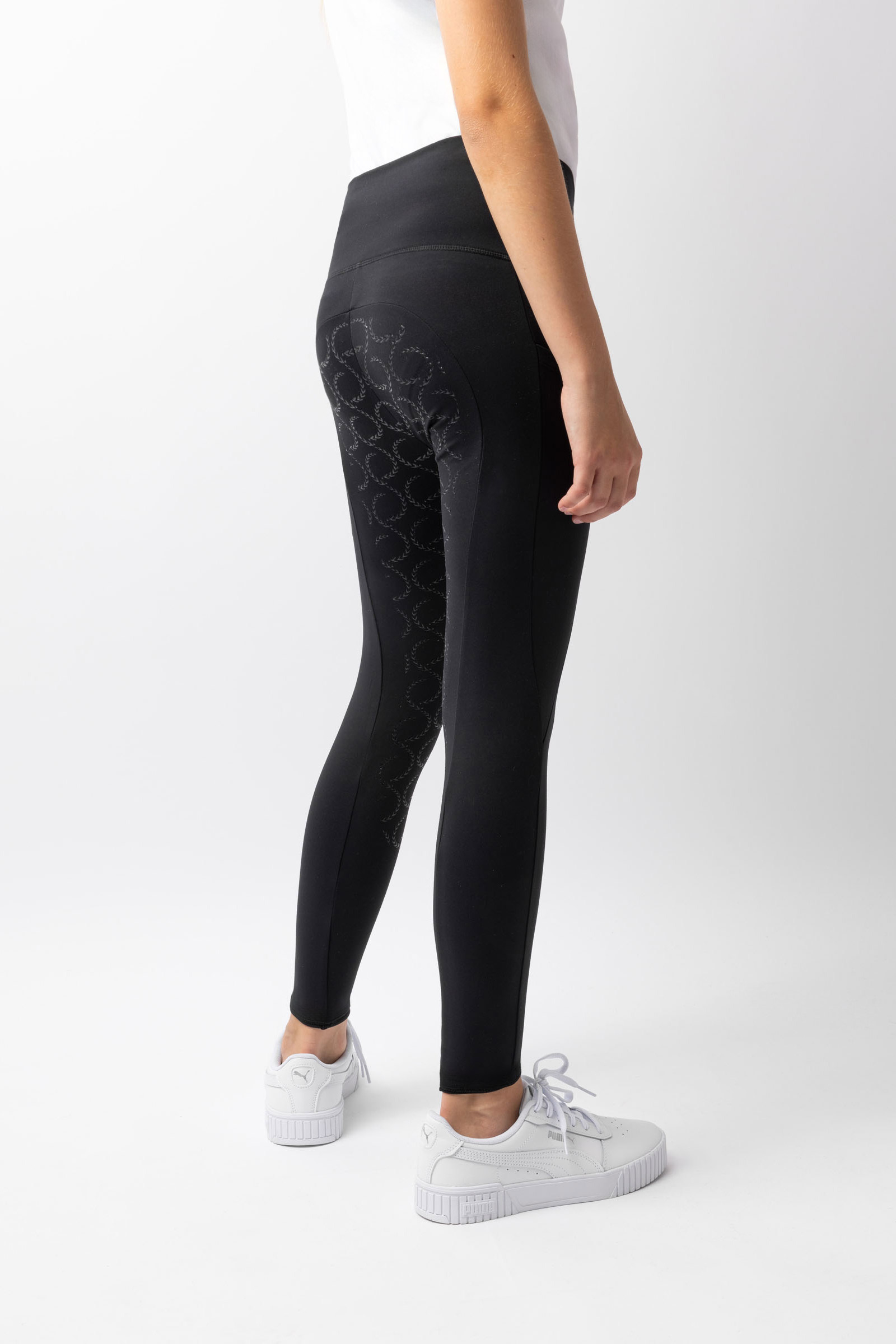 Horze Gillian Compression tights med silikonegrip, børnemodel