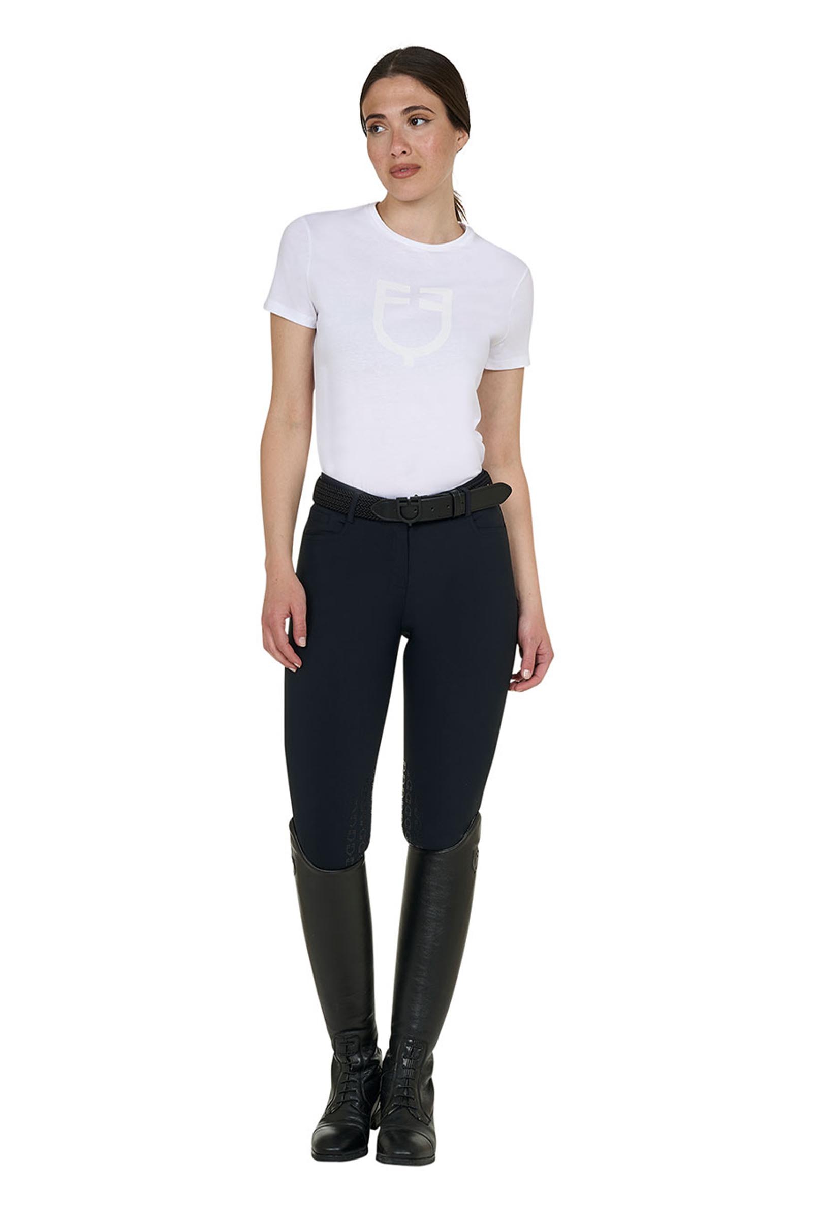 Equestro SS2026 Dame Bomulds T-shirt med blankt logo  