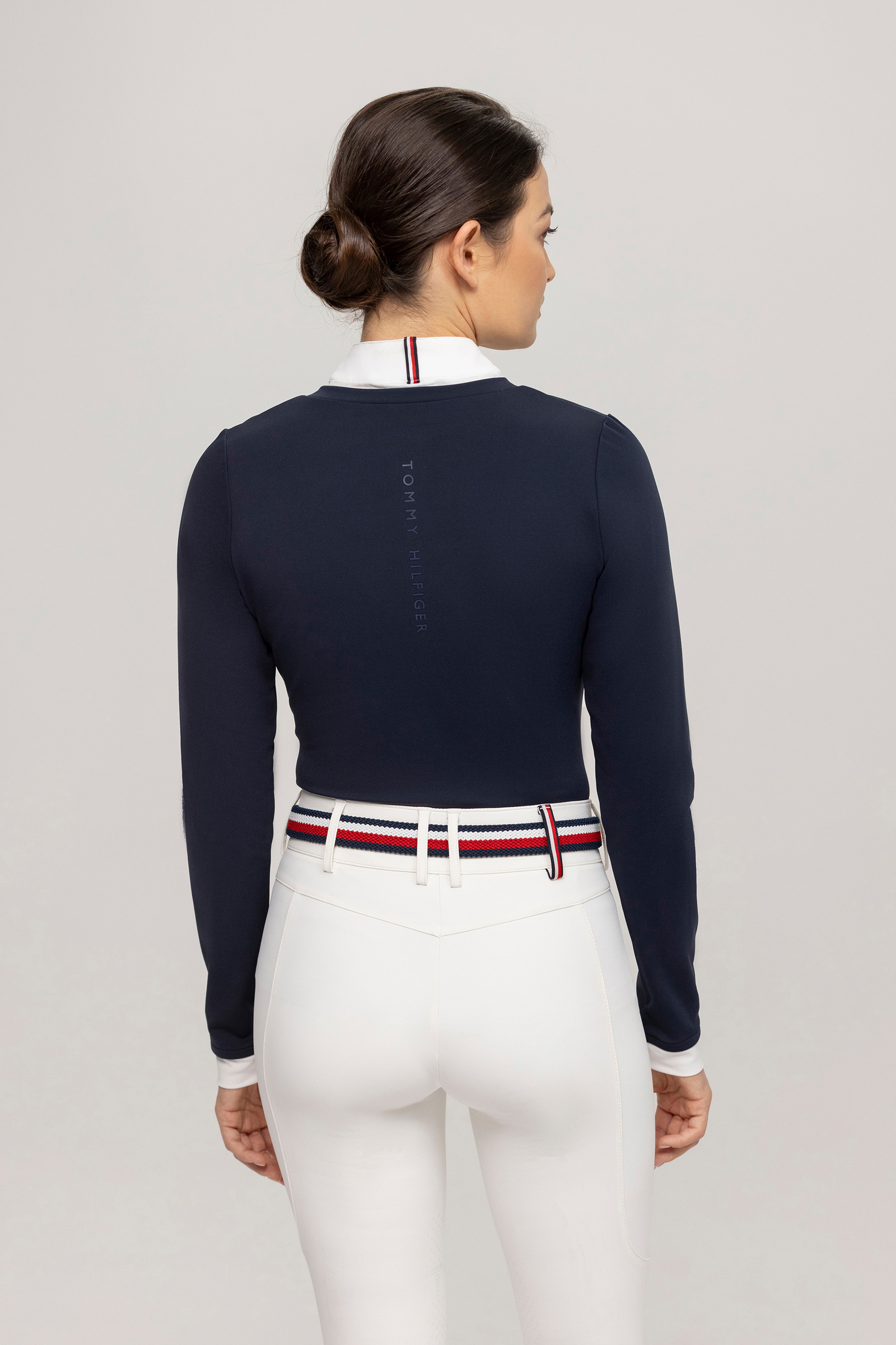 Tommy Hilfiger Equestrian Montana dame 2-i-1 st&aelig;vneskjorte