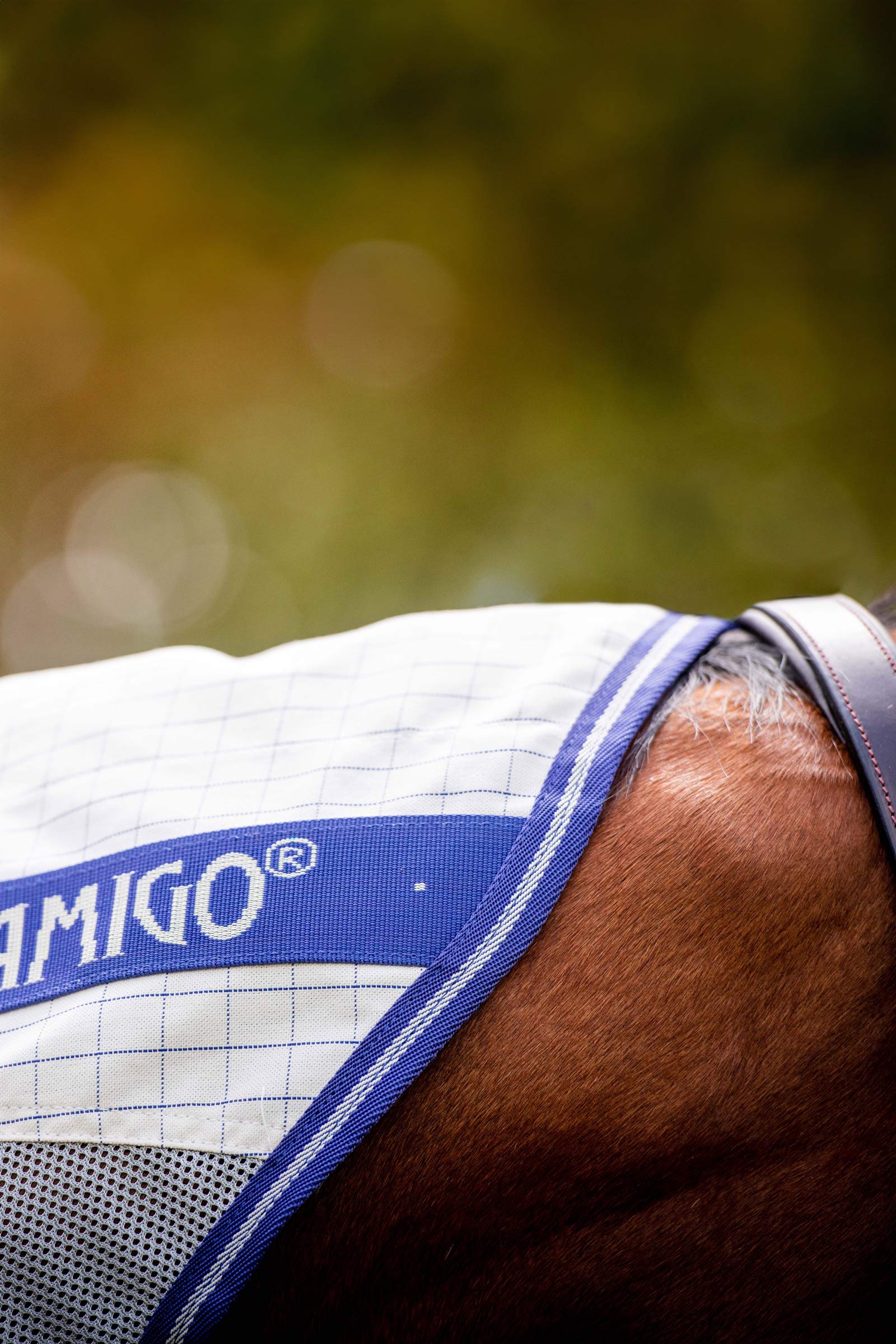 Horseware Amigo Airflow fluet&aelig;ppe med aftagelig halsdel