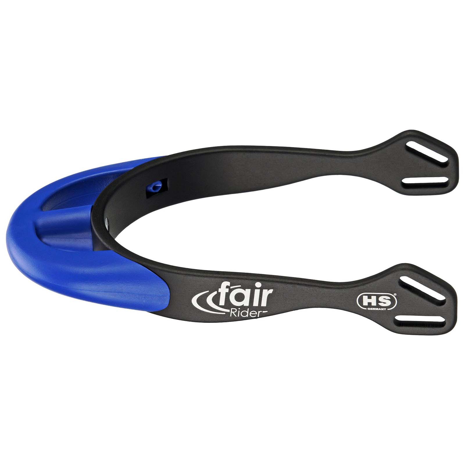 Black/Blue Sprenger FairRider Aluminium Sporer med Rund Hals 25 mm