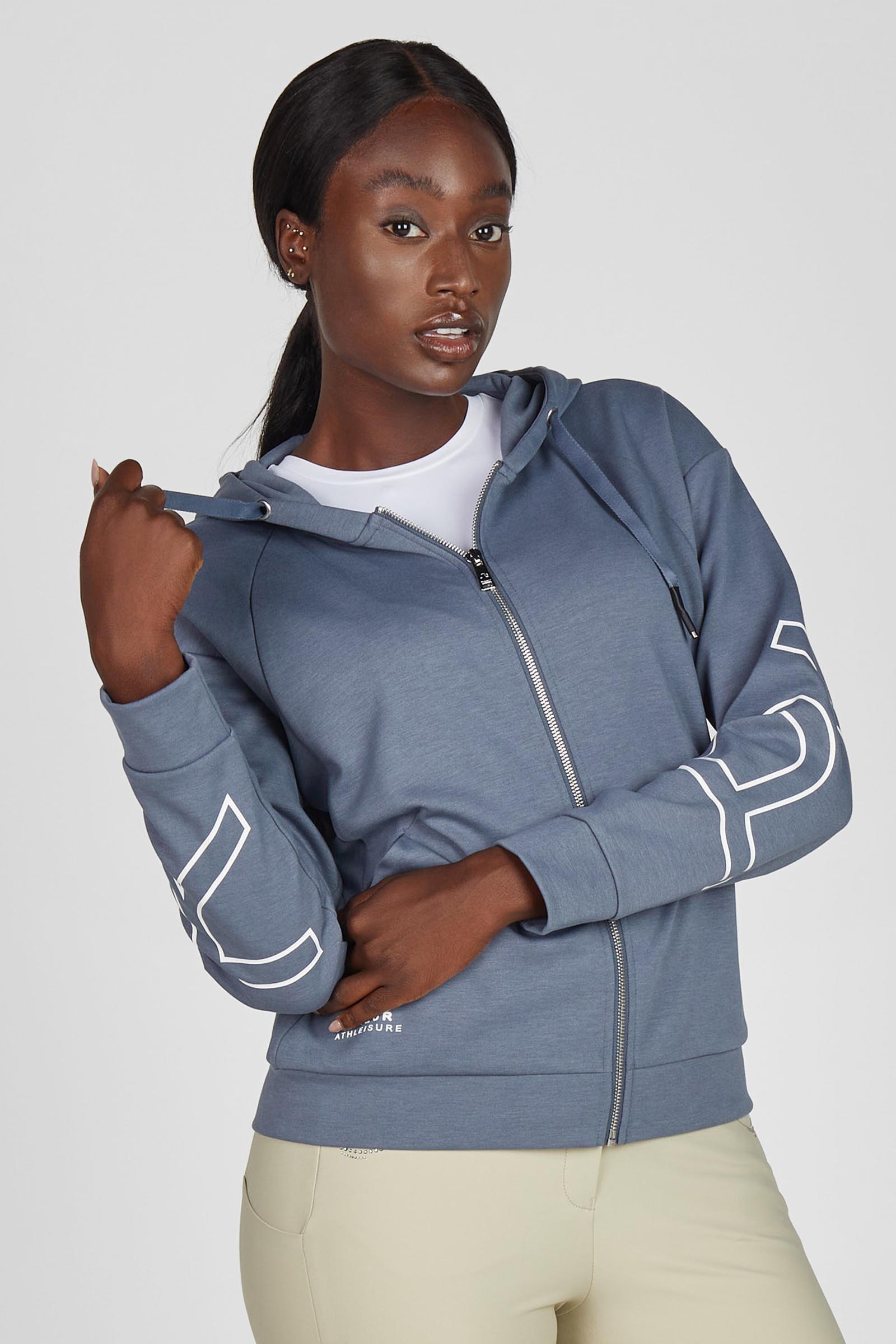 Ash Blue Pikeur dame oversized h&aelig;tte sweatjakke