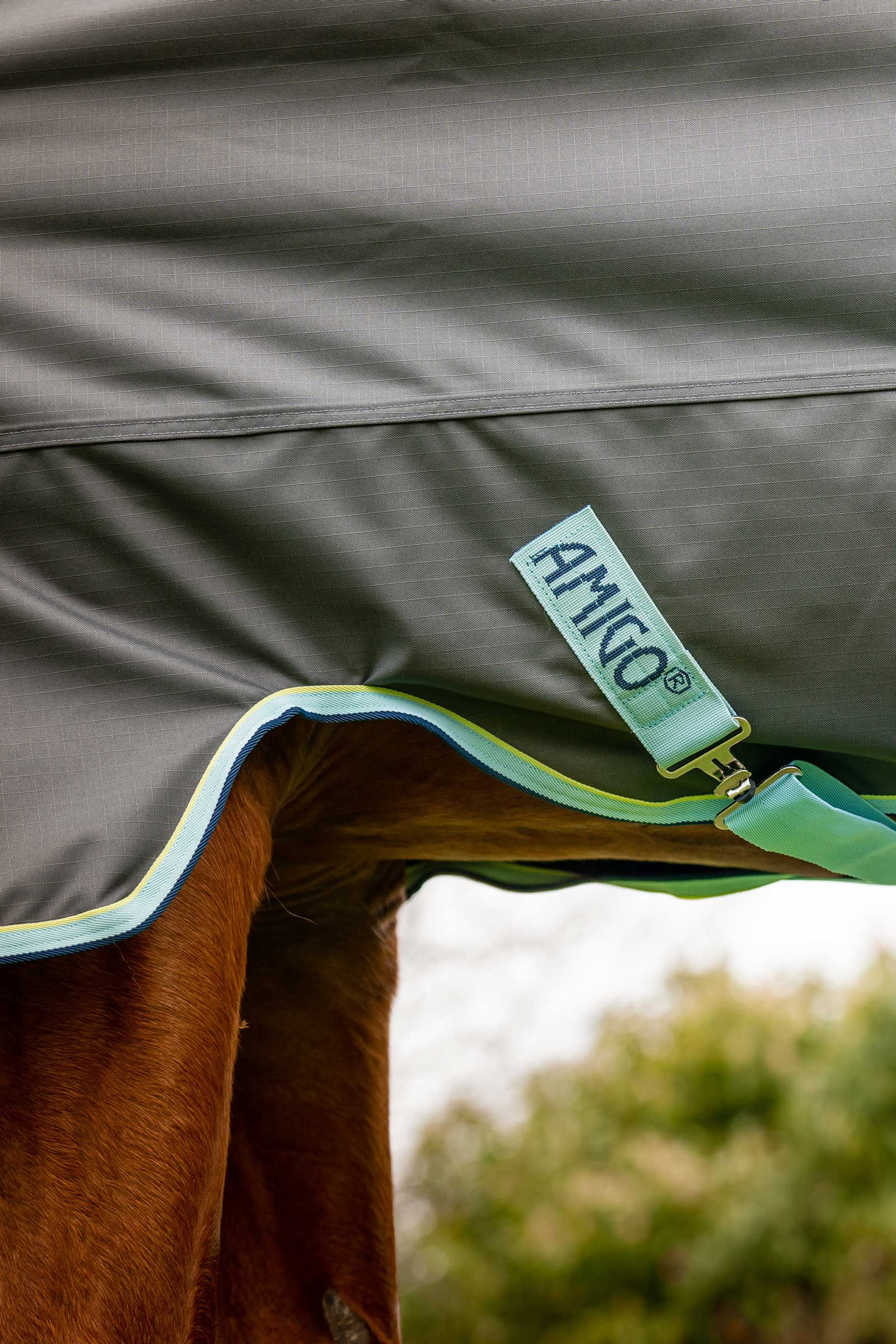 Horseware Amigo Hero Ripstop Plus uded&aelig;kken med aftagelig hals, 200g