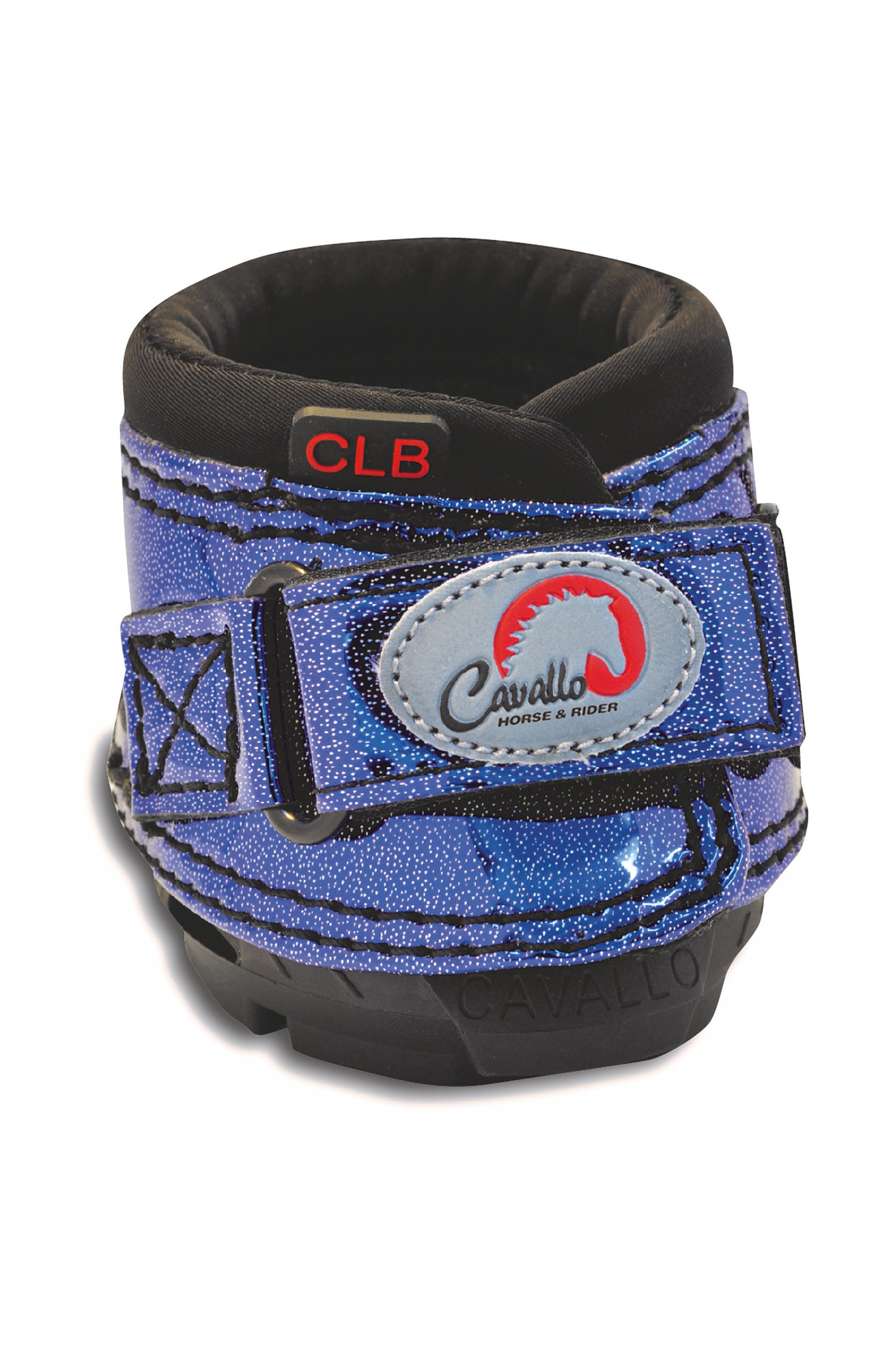 Metallic Blue Cavallo Hoof Boots F.R.A. CLB Bling boots til heste (par)