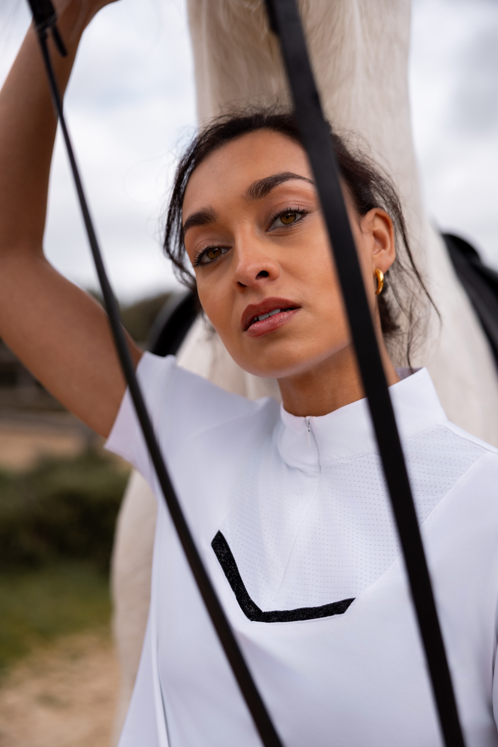 Horze Taylor Kvinders glitrende st&aelig;vneskjorte