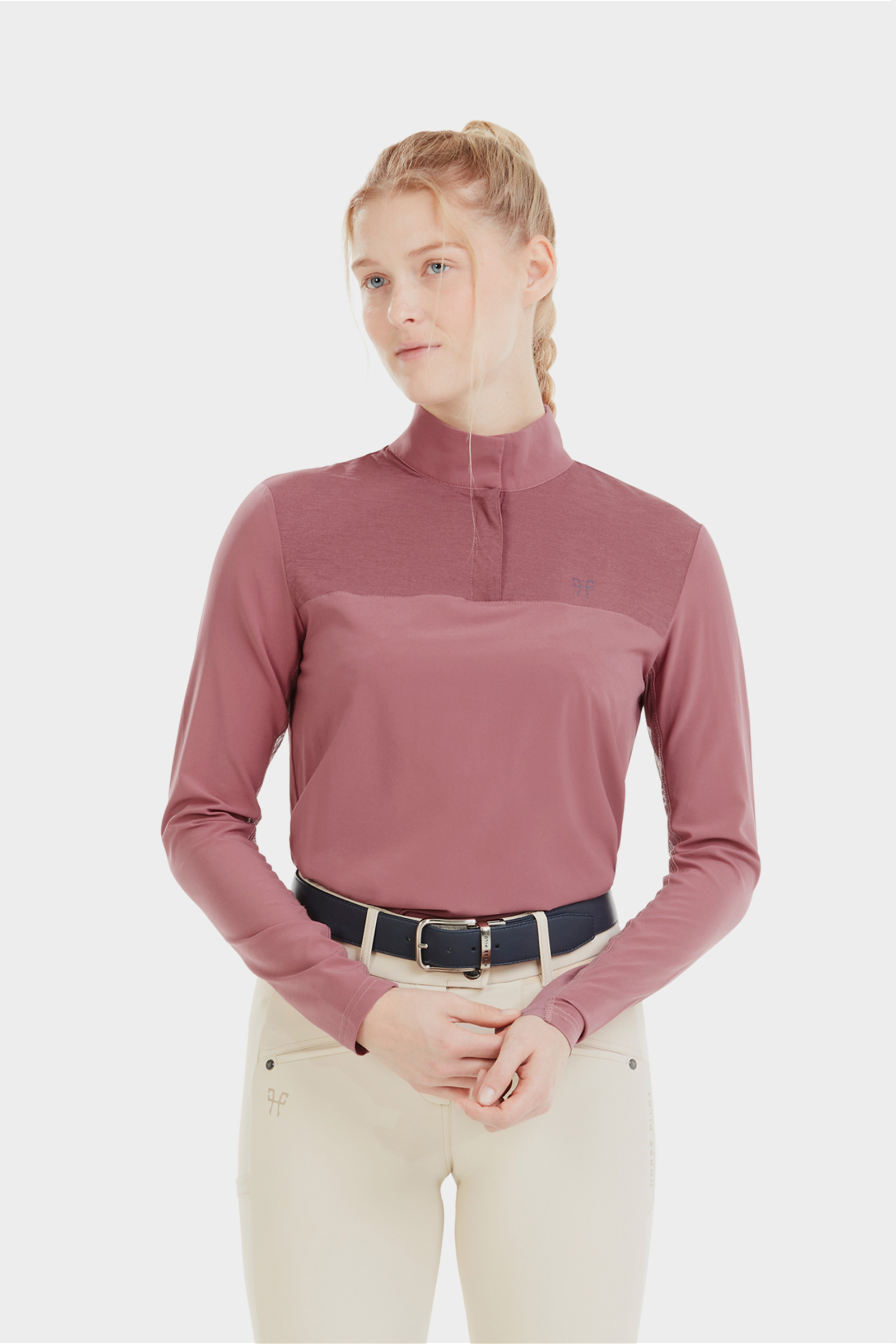 Dark Pink Horse Pilot Sunrise Dameskjorte