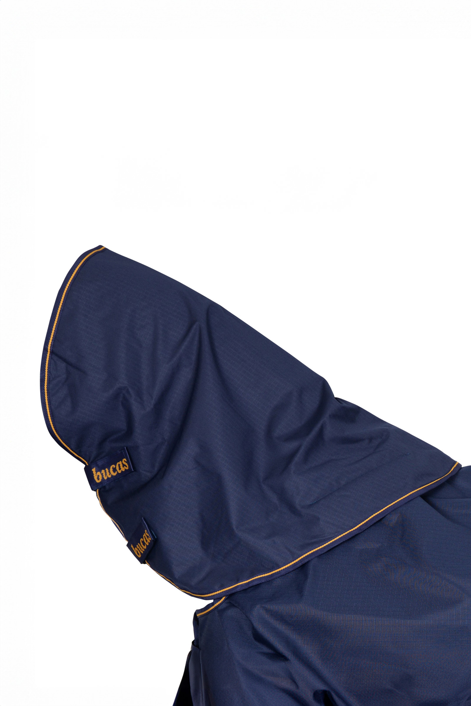 Dark Blue/Gold Bucas Irish Turnout halsstykke, 0g