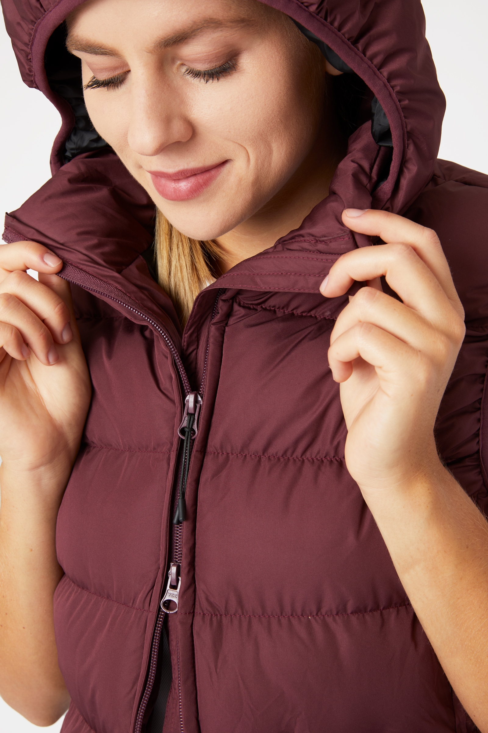 Horze Callie Vatteret Ridevest med hætte, damemodel