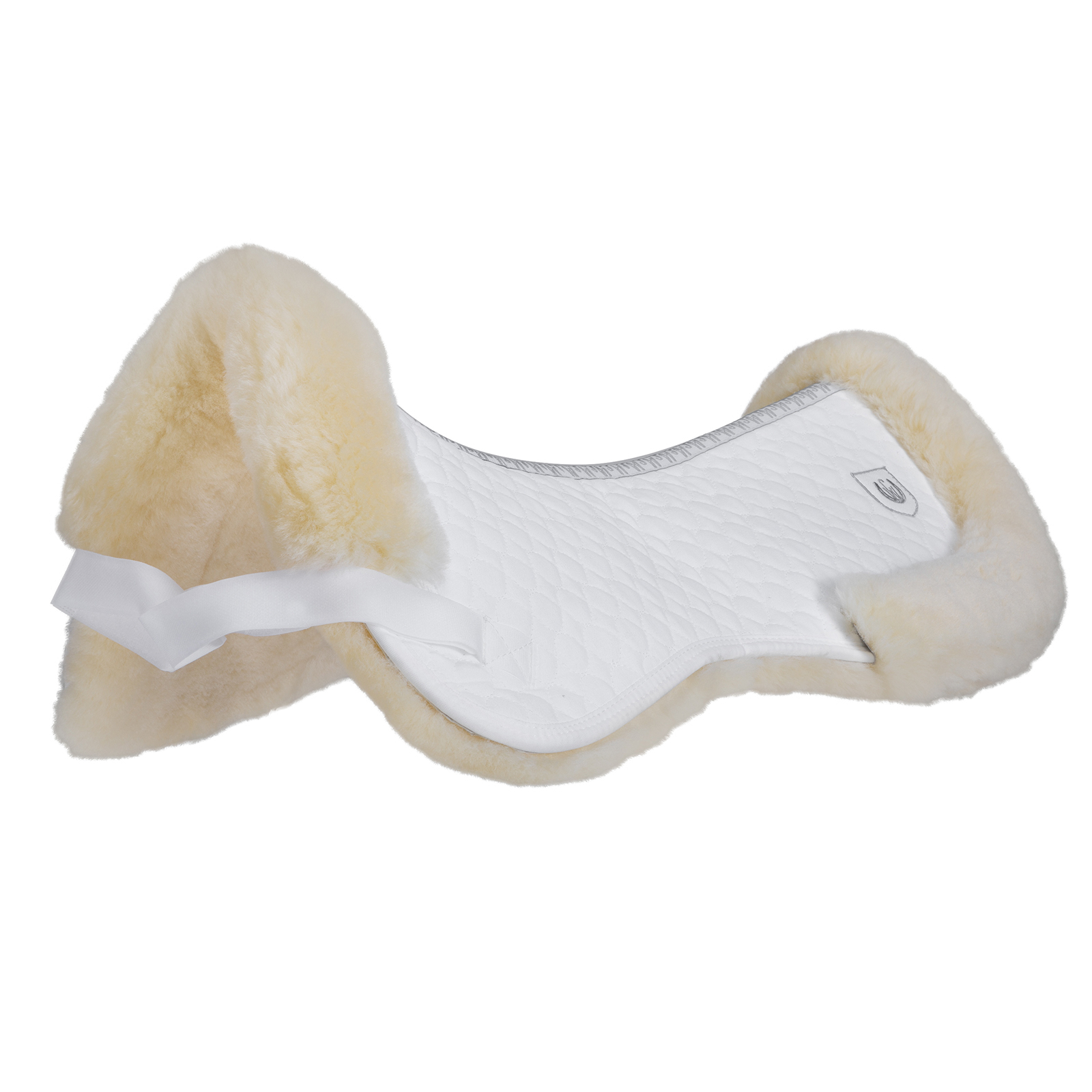 White/Off-white Christ Sadelpad med kant