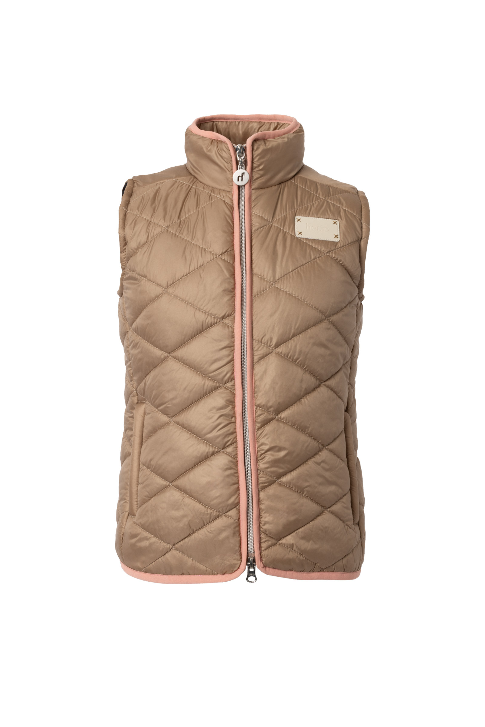 Warm Taupe Horze Selina Ridevest. børnemodel