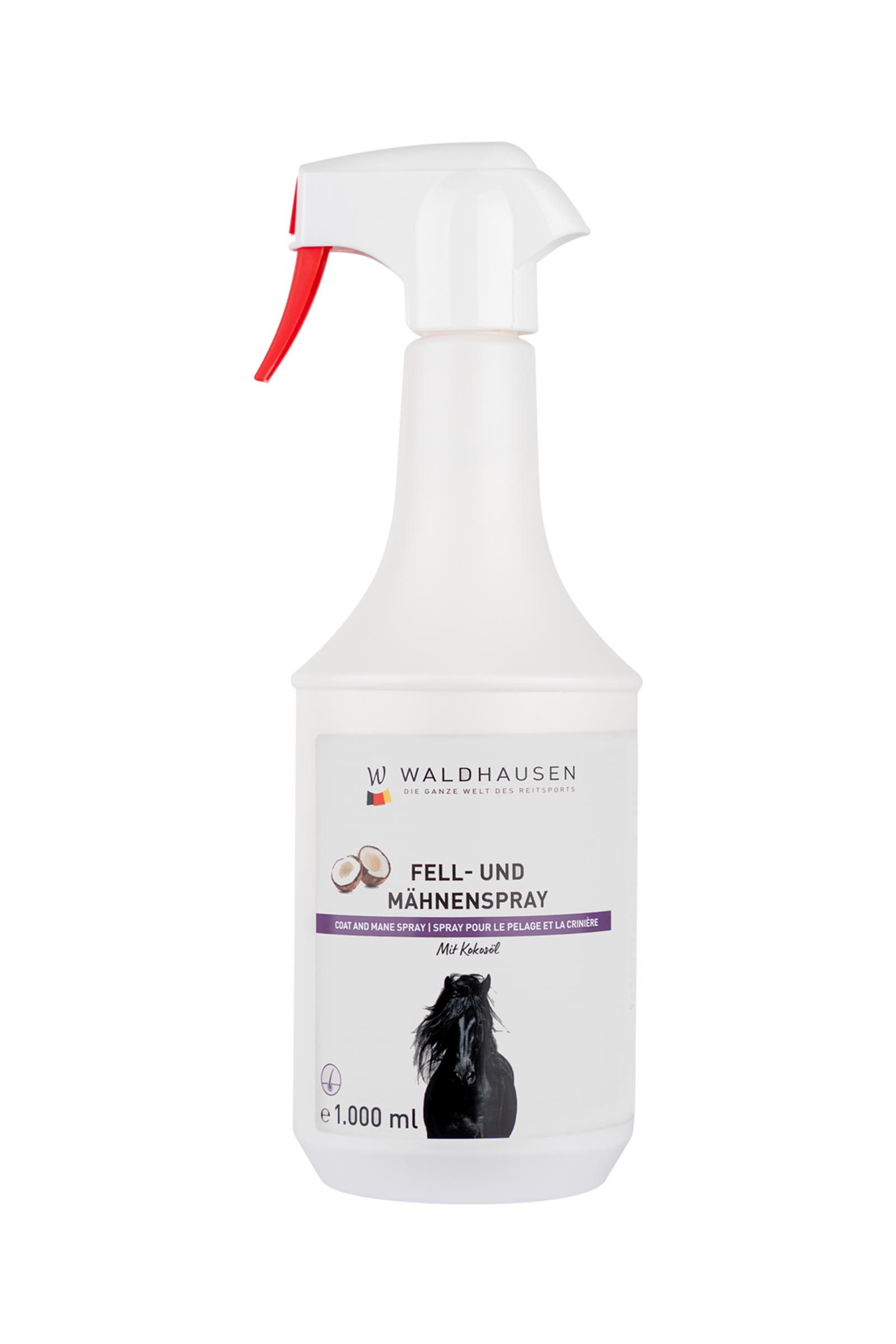 Waldhausen pels- og manespray med kokosolie, 1 l