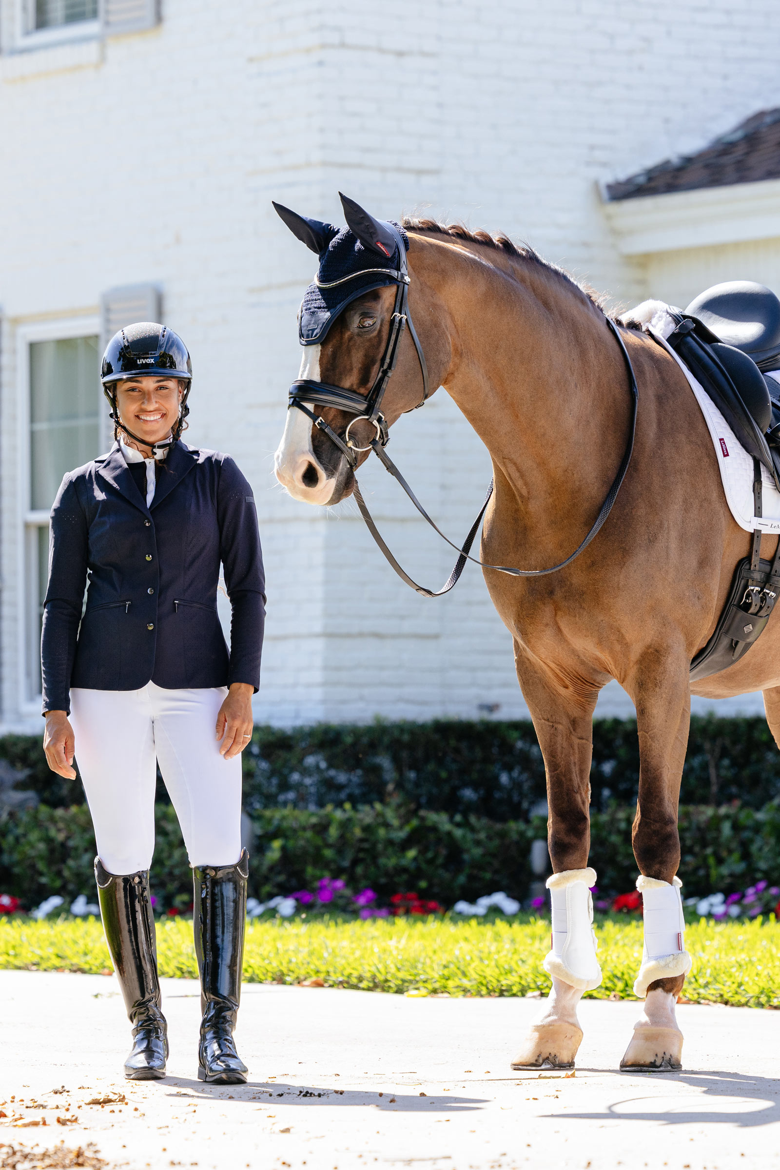 LeMieux Puissance dressurunderlag i imiteret ruskind