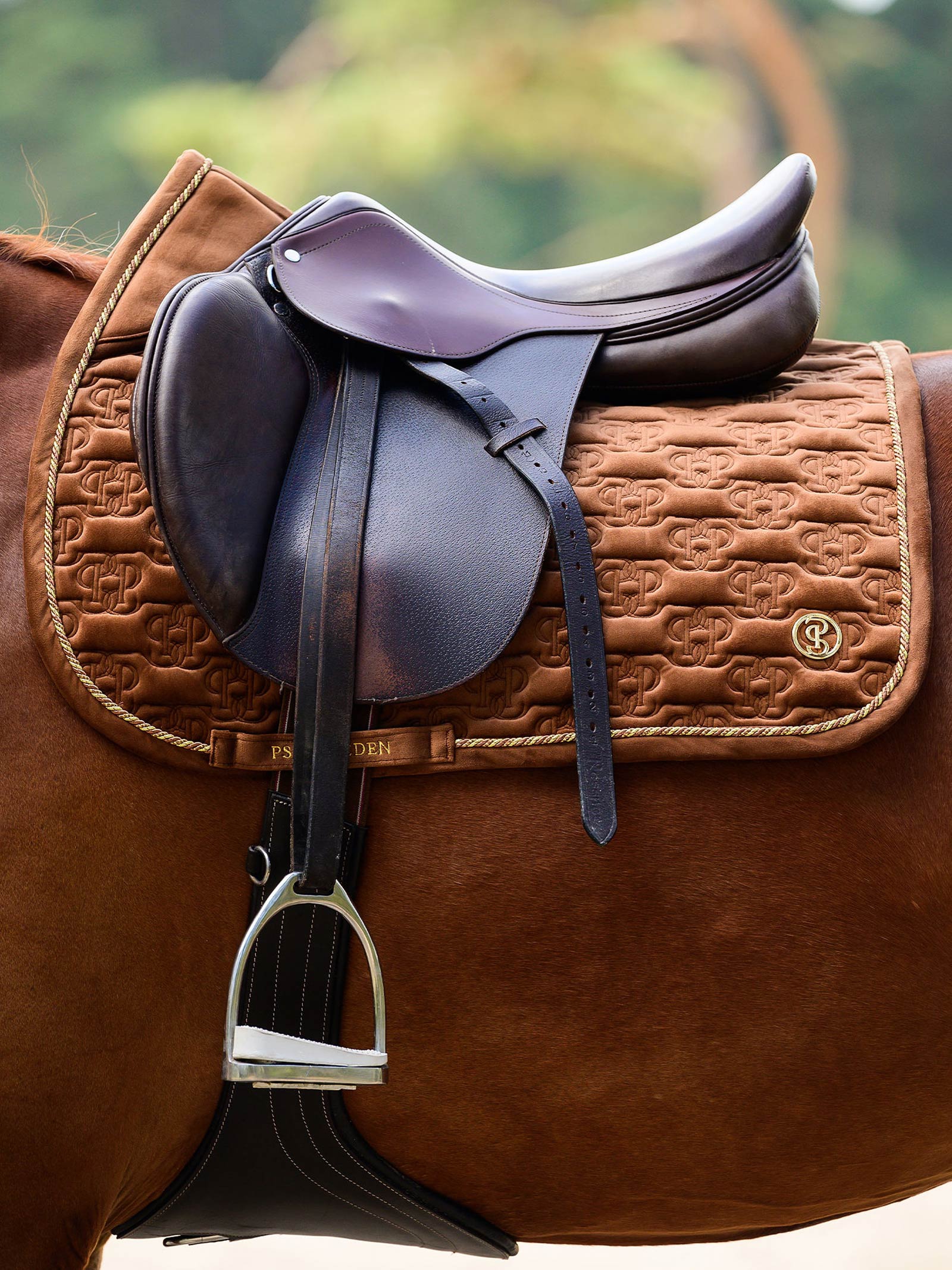 PS of Sweden sadelunderlag Velvet Monogram spring