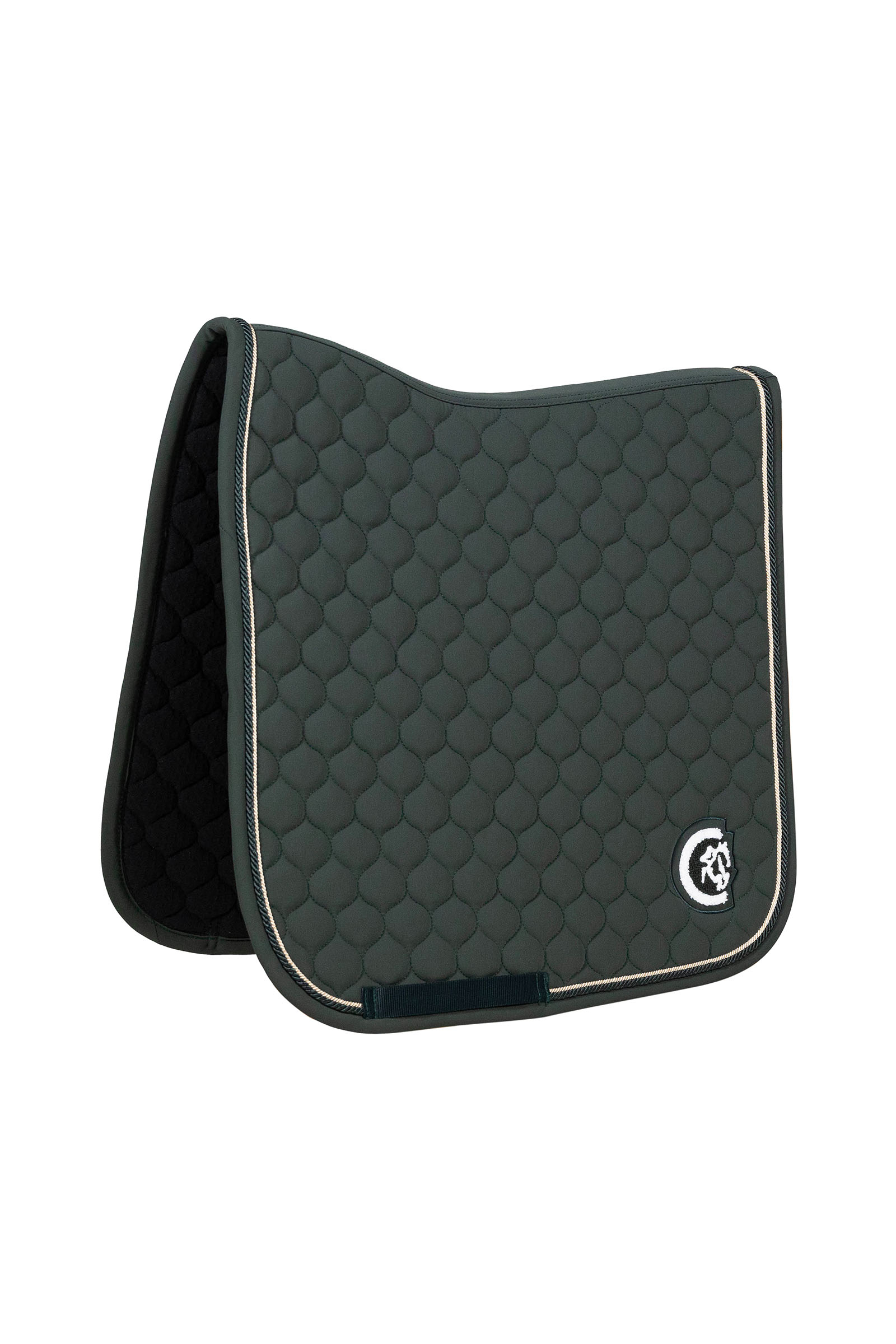 pine green Kentucky Horsewear dressurunderlag onion quilt 3D logo