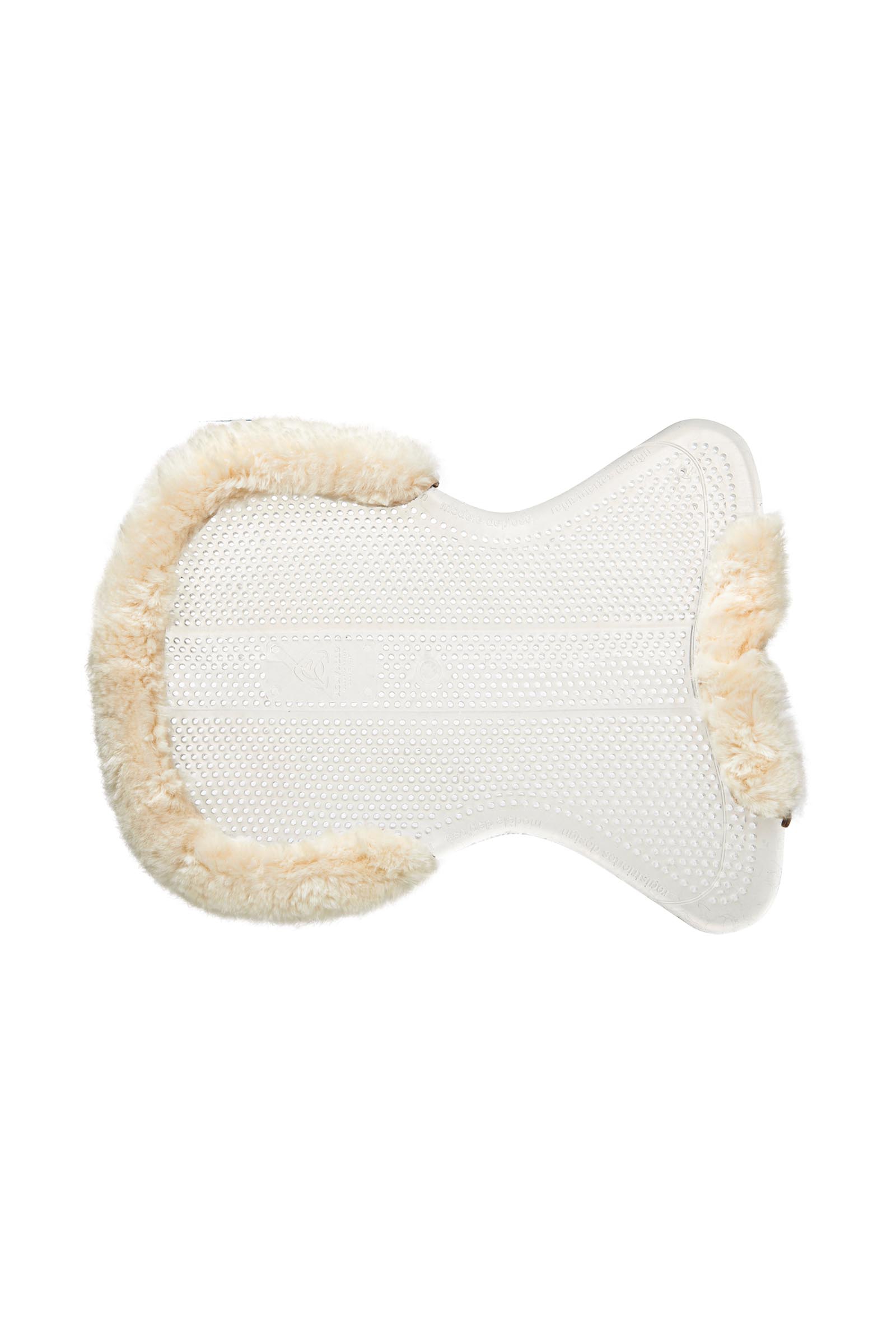 Acavallo Pony skridsikker Classic gelpad med lammeskind, flad