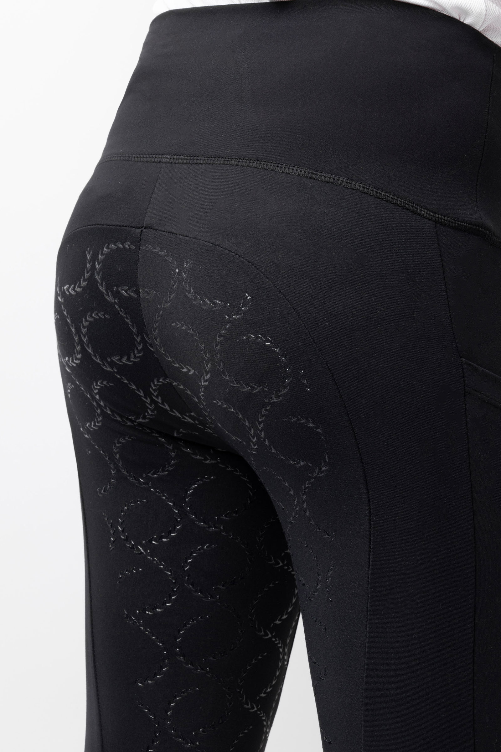 Horze Gillian Compression tights med silikonegrip, børnemodel