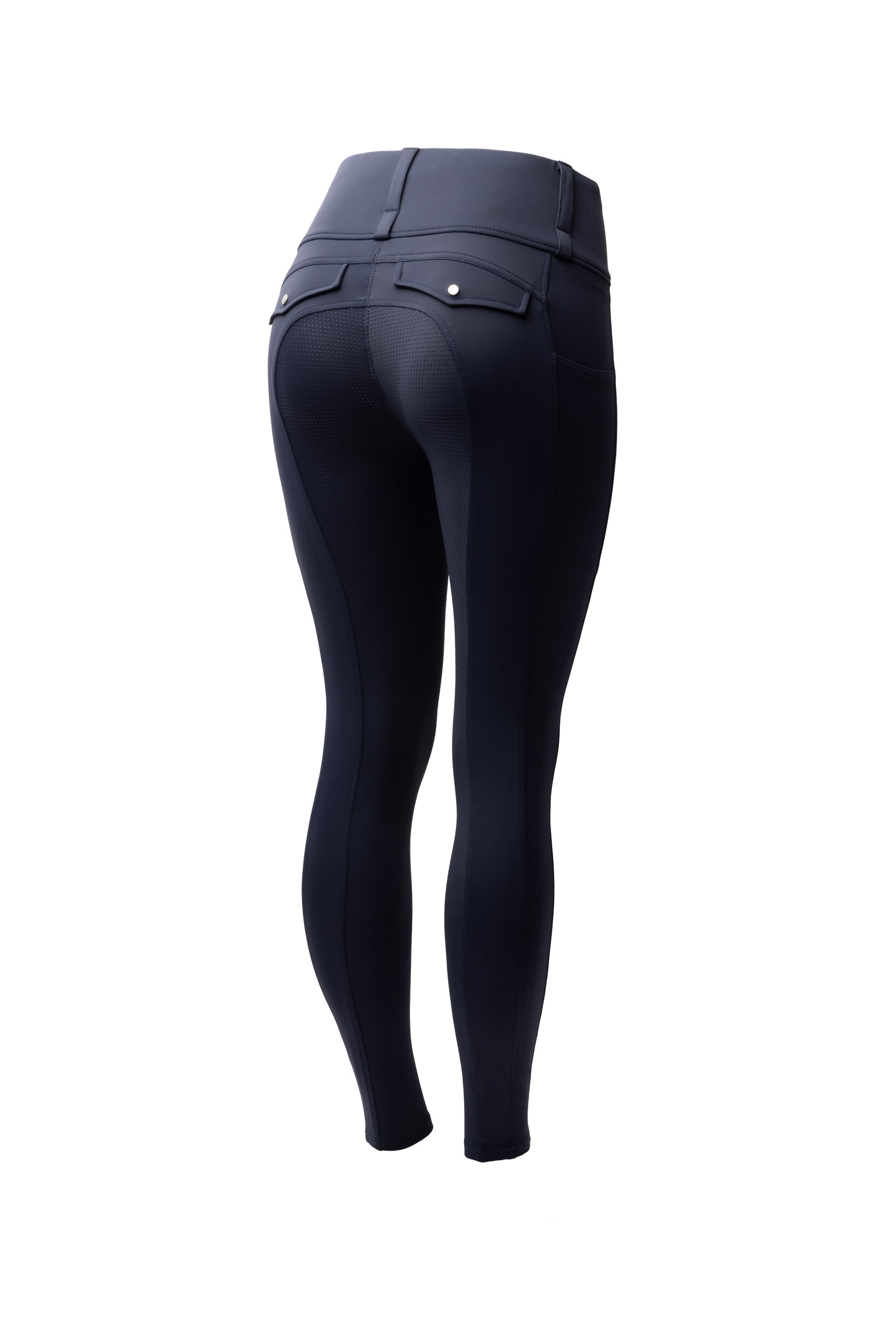 Overture navy Horze Anya ridetights til kvinder med fuldt silikonegreb UPF 50+