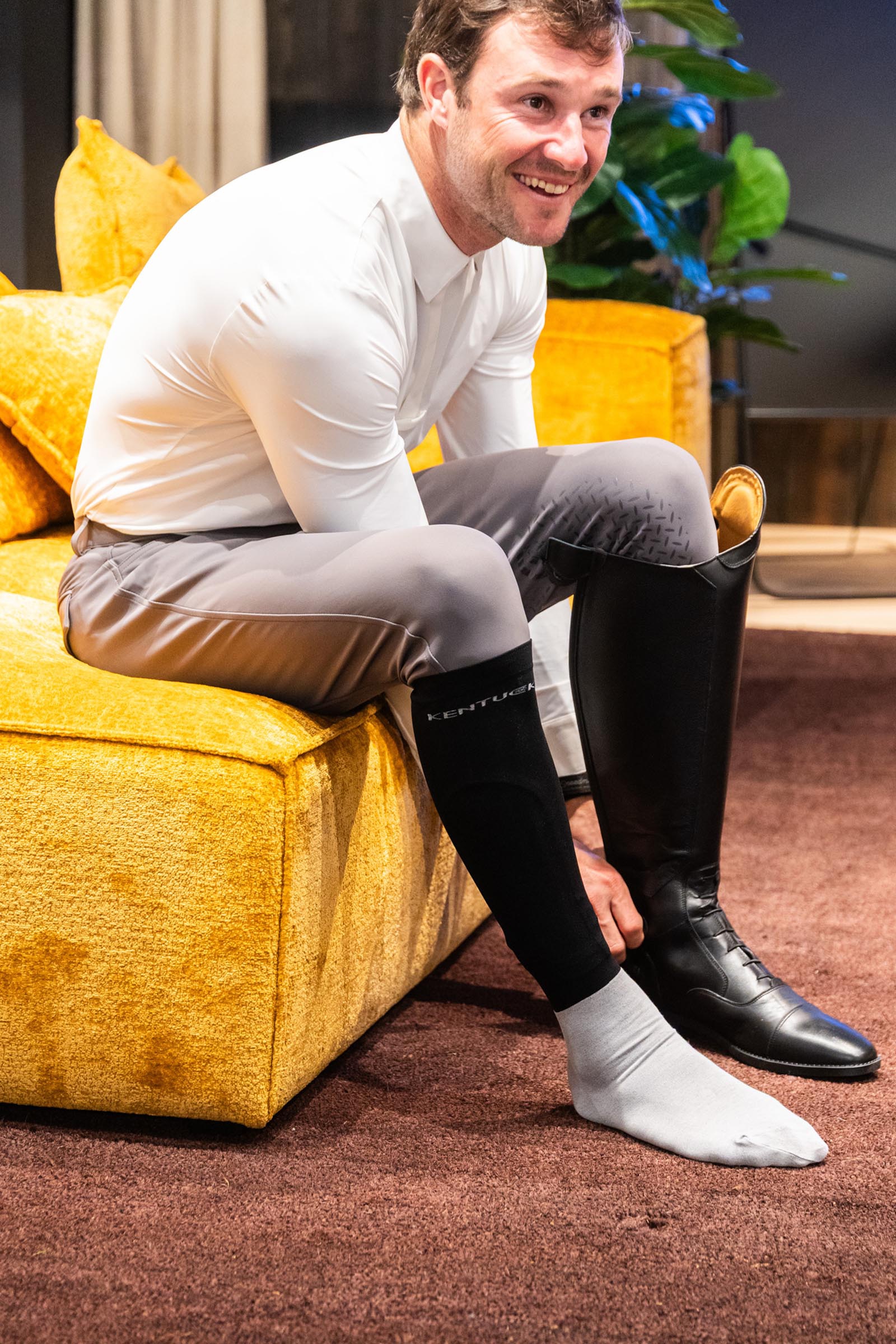 Kentucky Horsewear Mexico herre ridebukser med kn&aelig;grip  