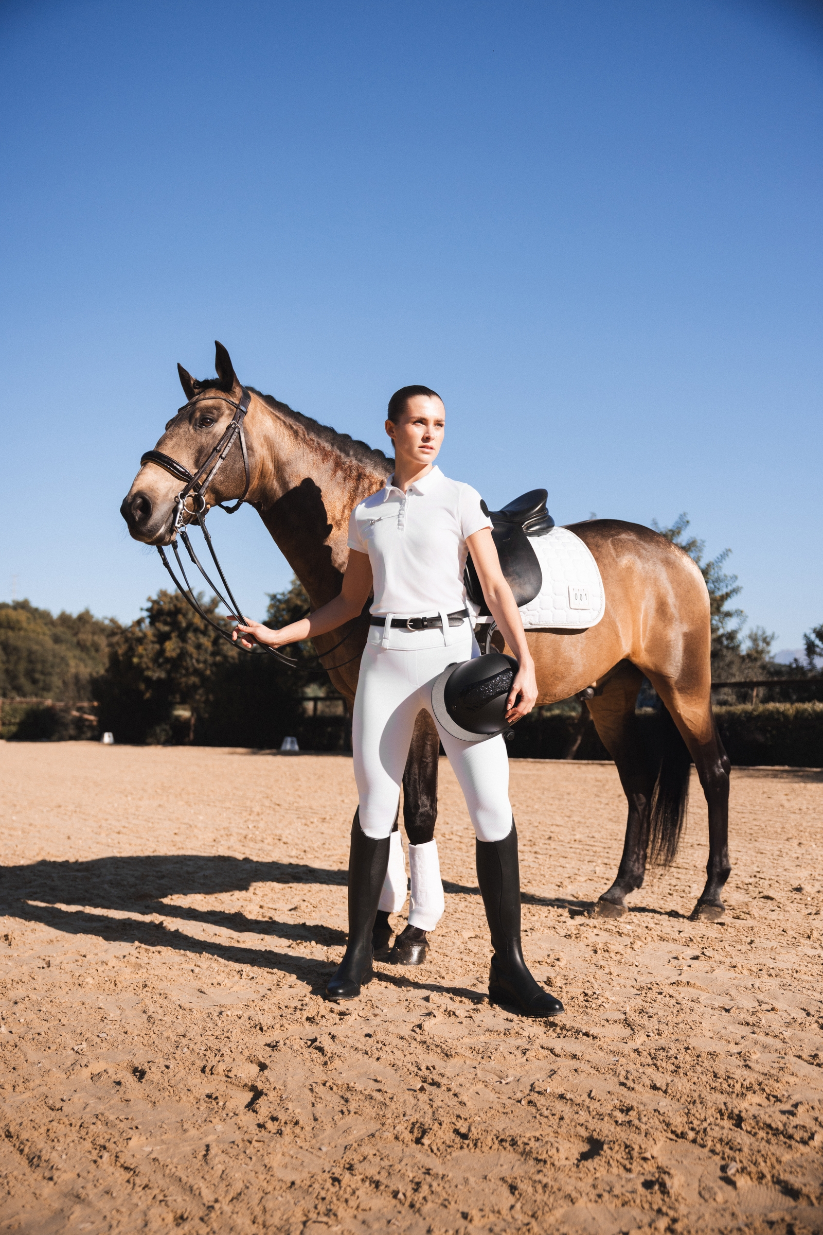 Horze Anya ridetights til kvinder med fuldt silikonegreb UPF 50+