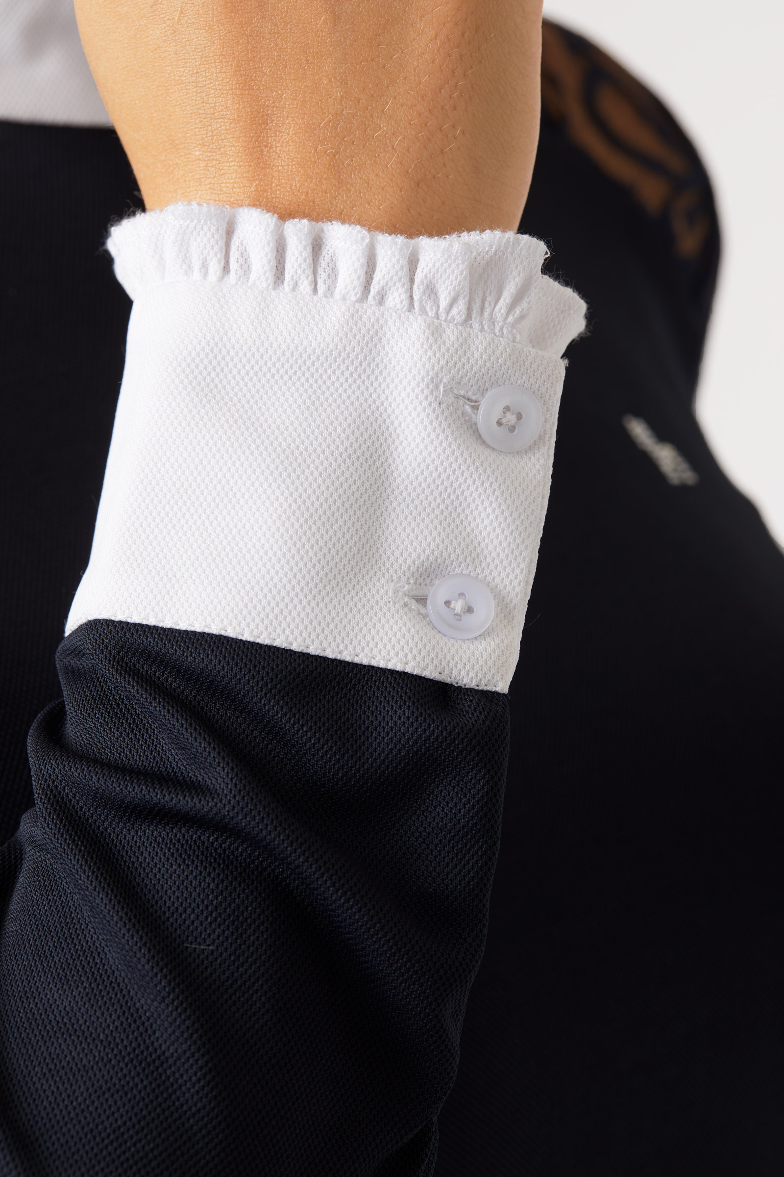 Horze Sylvie lang&aelig;rmet st&aelig;vnebluse med blonde, damemodel