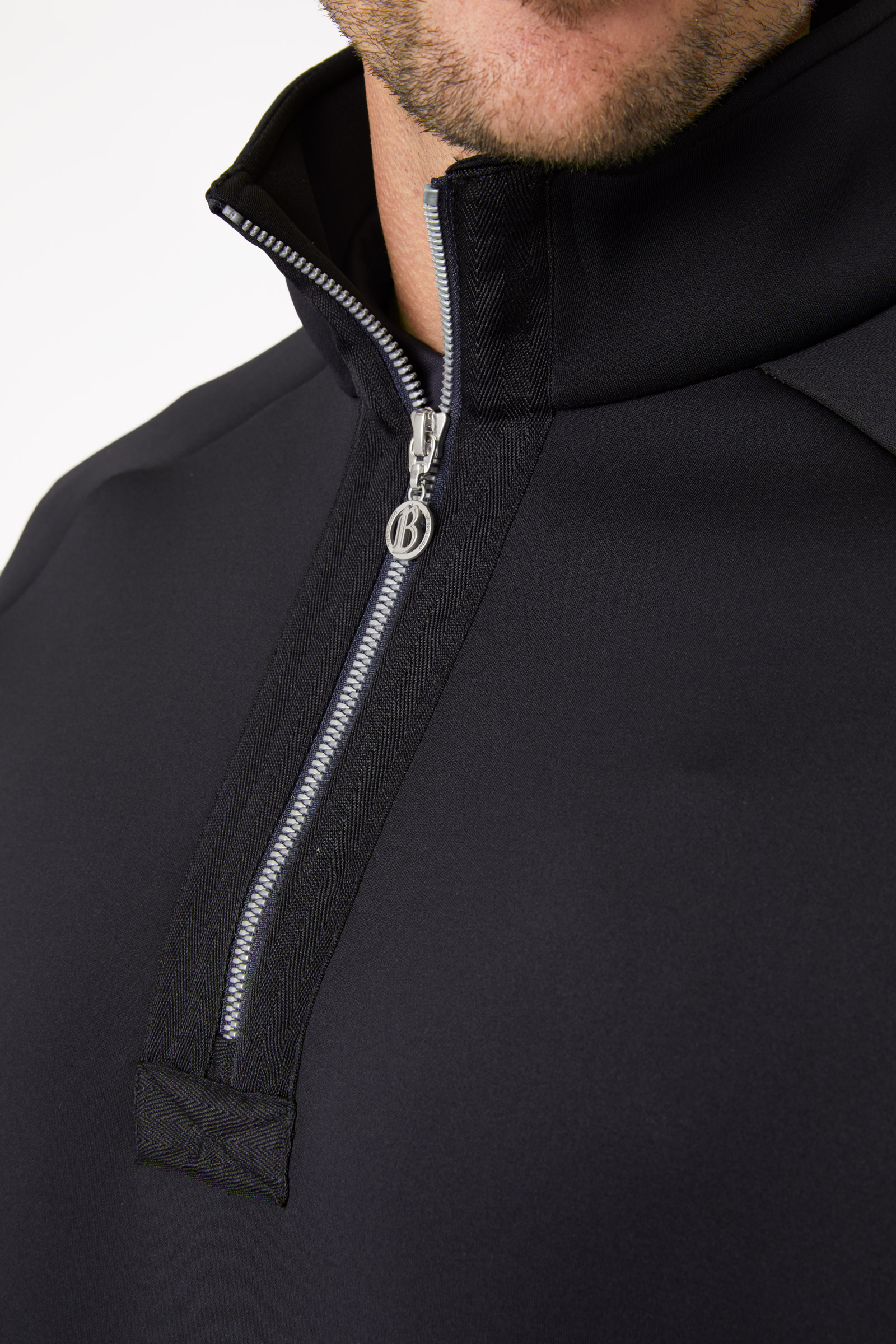 B Vertigo Nicolas funktionel sweatshirt med lynlåslommer, herremodel