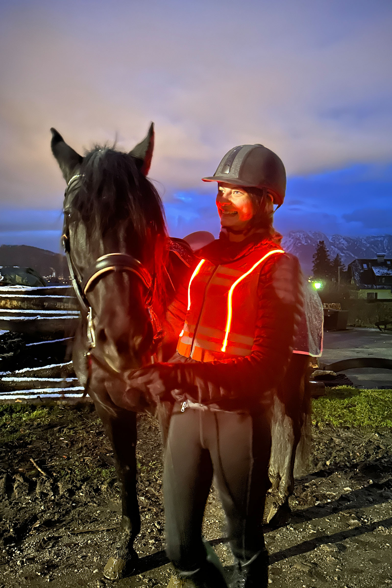 Komperdell Ballistic High Visibility FlexFit rygbeskytter, vendbar