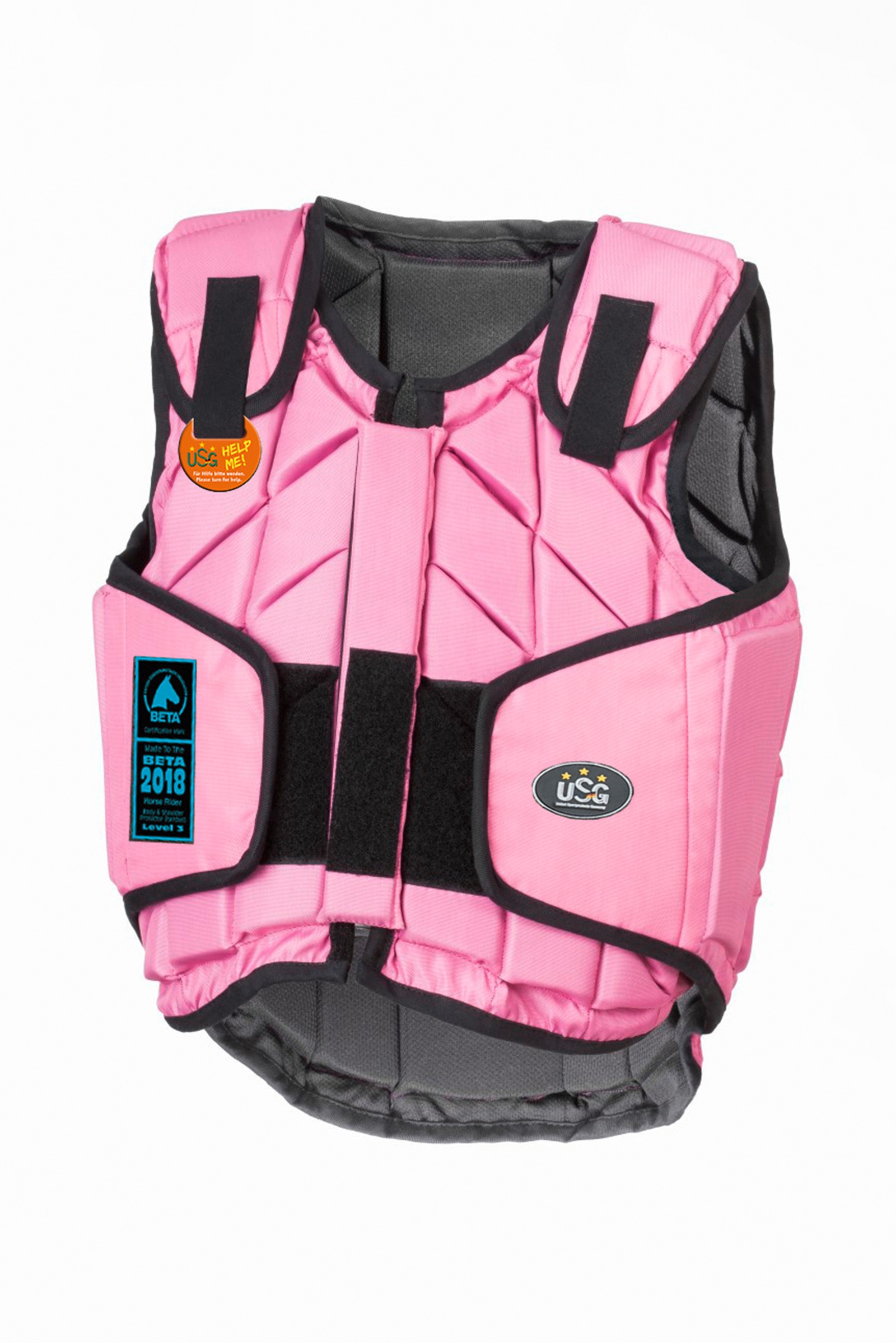 Pink USG Sikkerhedsvest Eco-Flexi, børn