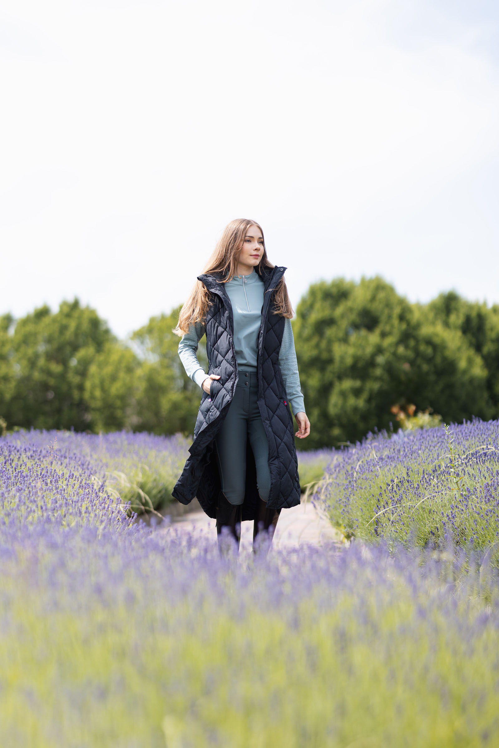 B Vertigo Gem Lang polstret ridevest