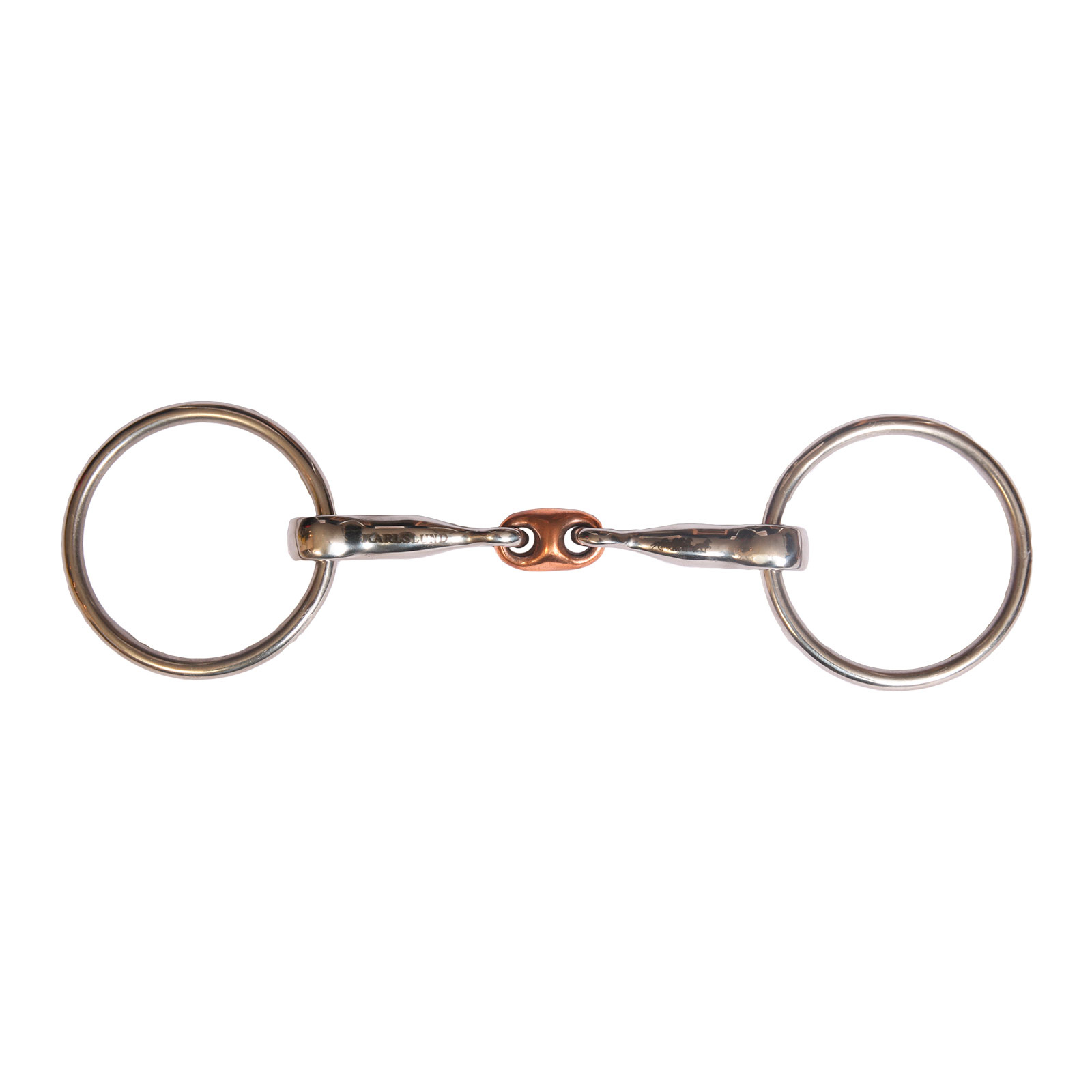 Karlslund Tredelt trensebid med kobber