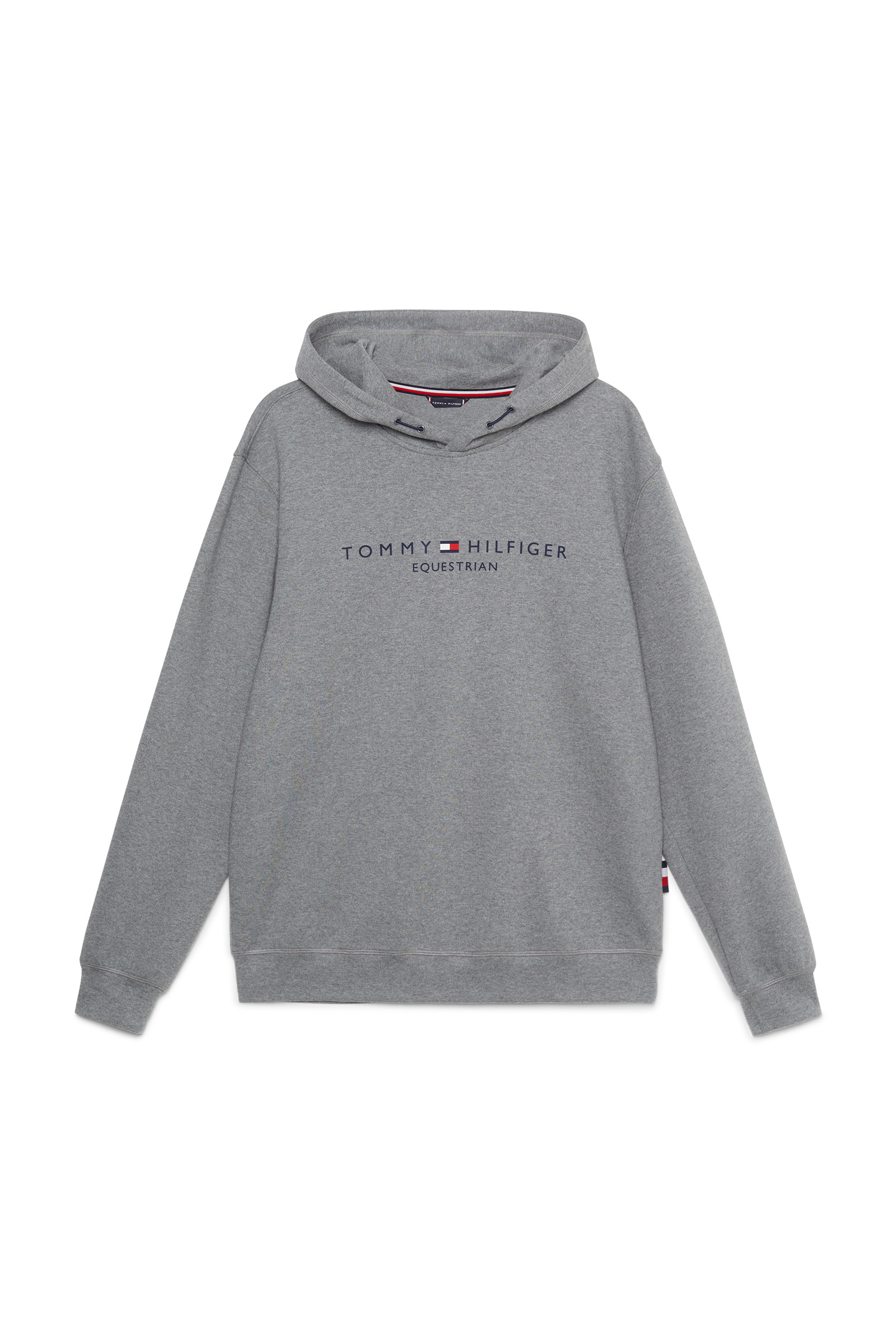 Grey Mélange Tommy Hilfiger Equestrian Williamsburg hættetrøje med motiv