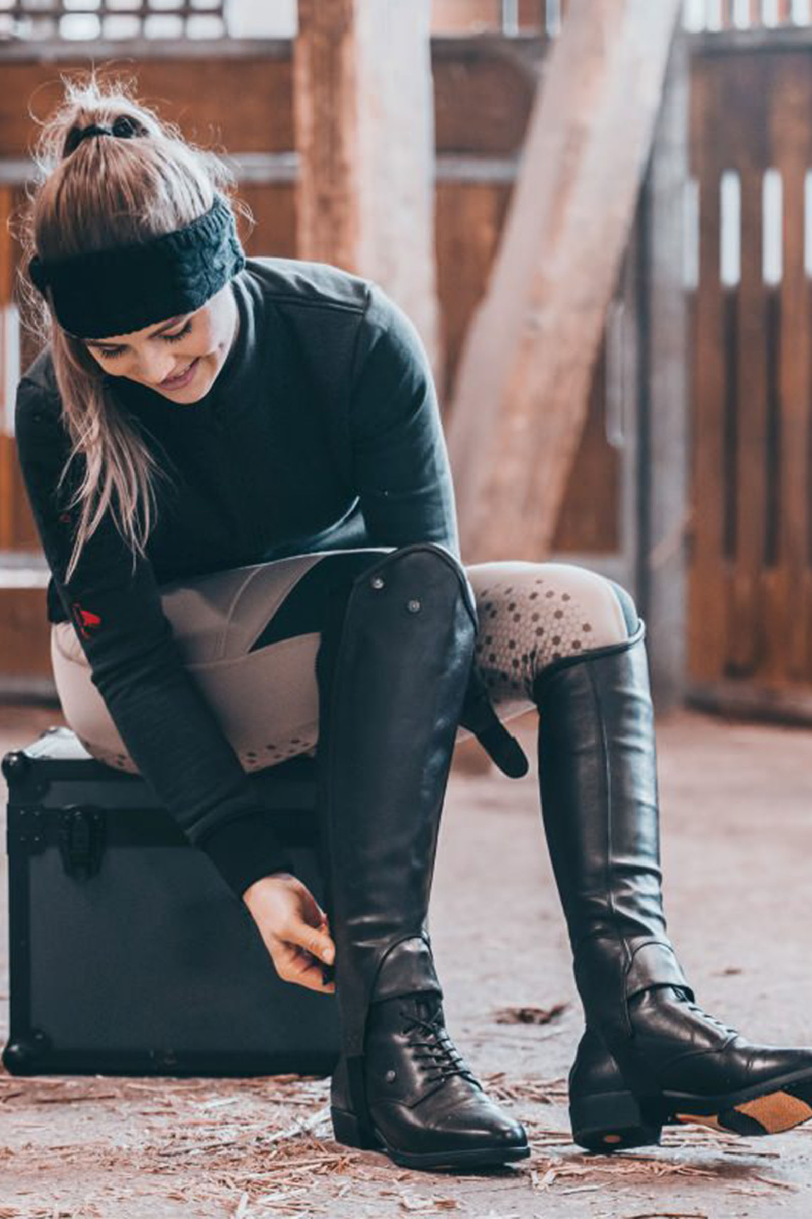 Suedwind Footwear Advanced II BZ Lace bløde jodhpurstøvler med baglynlås og snørebånd