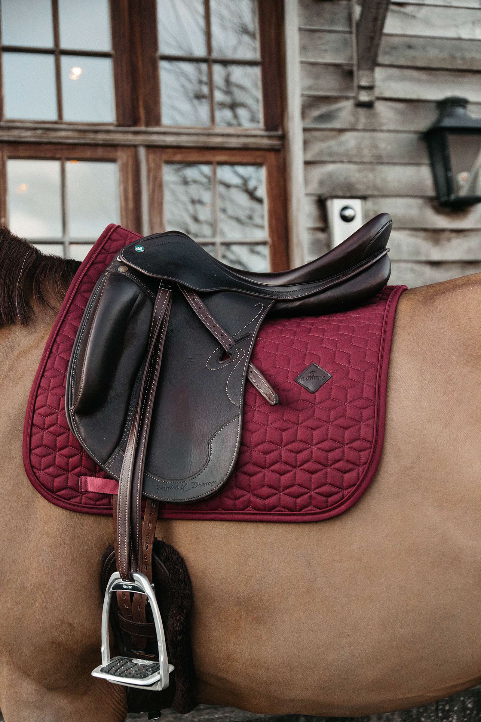 Dark Red Kentucky Saddle Pad Basic Dressage Saddle Pad