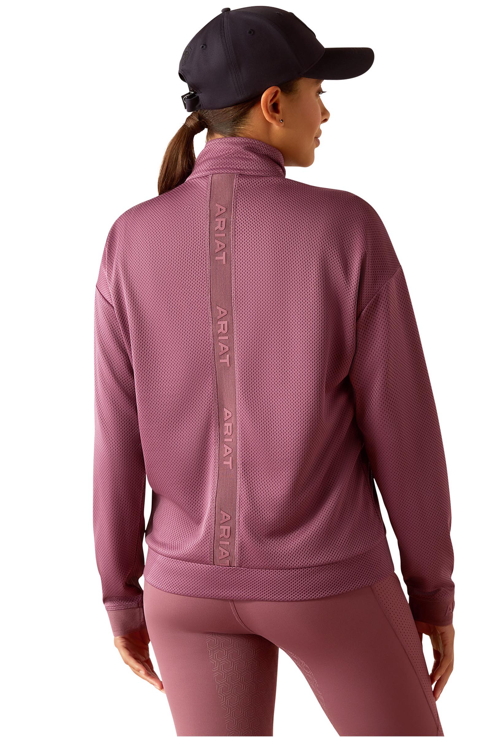 Ariat Breathe dame sweatshirt med 1/2 lynl&aring;s