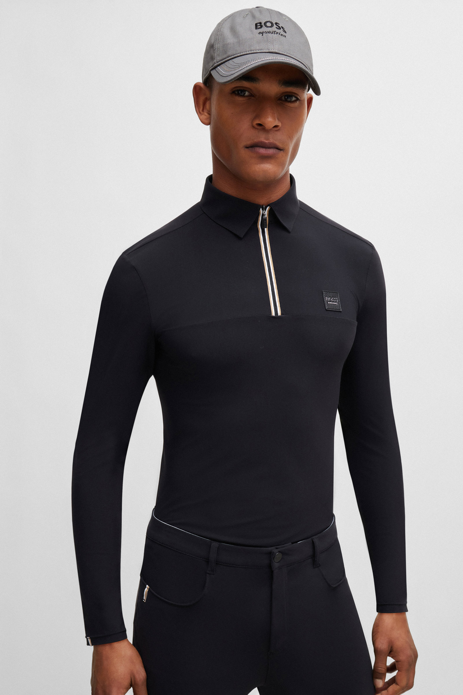 Boss kasket med broderi