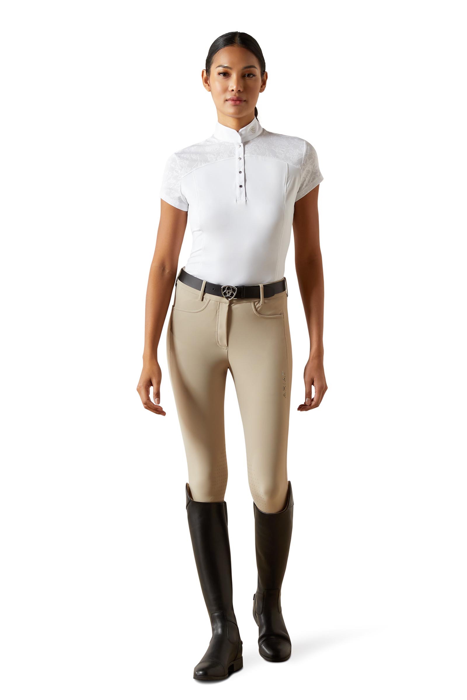 Ariat Bellatrix kort&aelig;rmet dame-konkurrenceskjorte