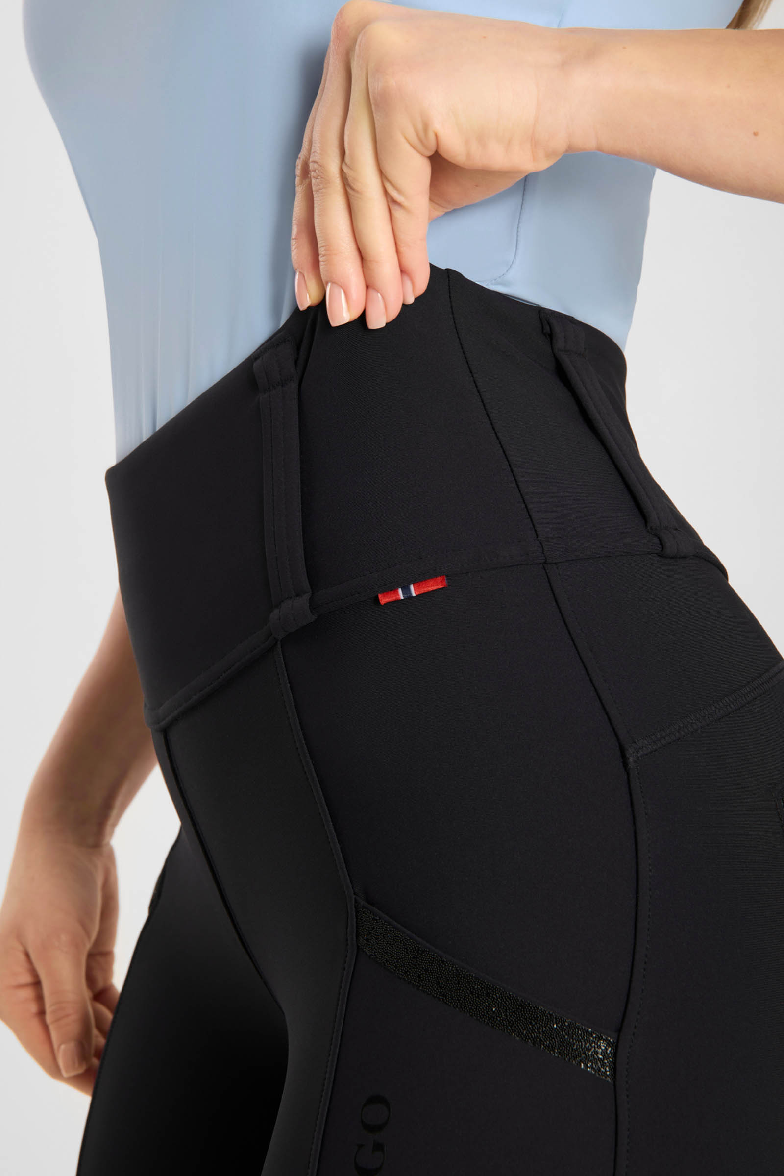 B Vertigo Diana rideleggings med fuldt s&aelig;de og kompression til damer  