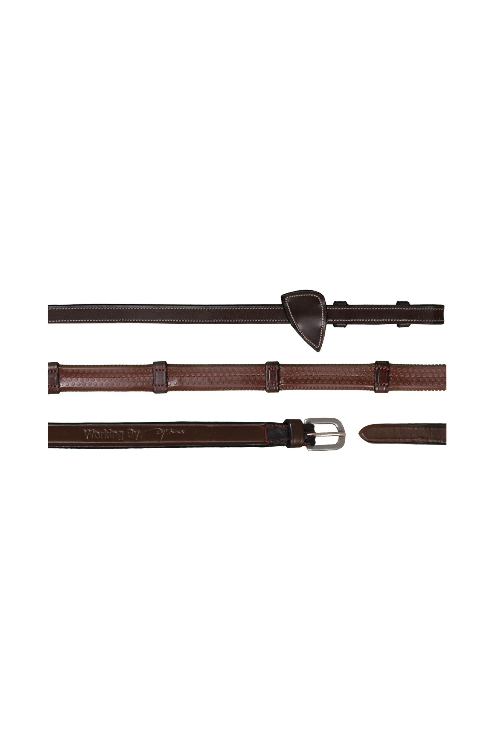 Brown Dy'on Working gummit&oslash;jler (13 mm) med 7 l&aelig;derstopper