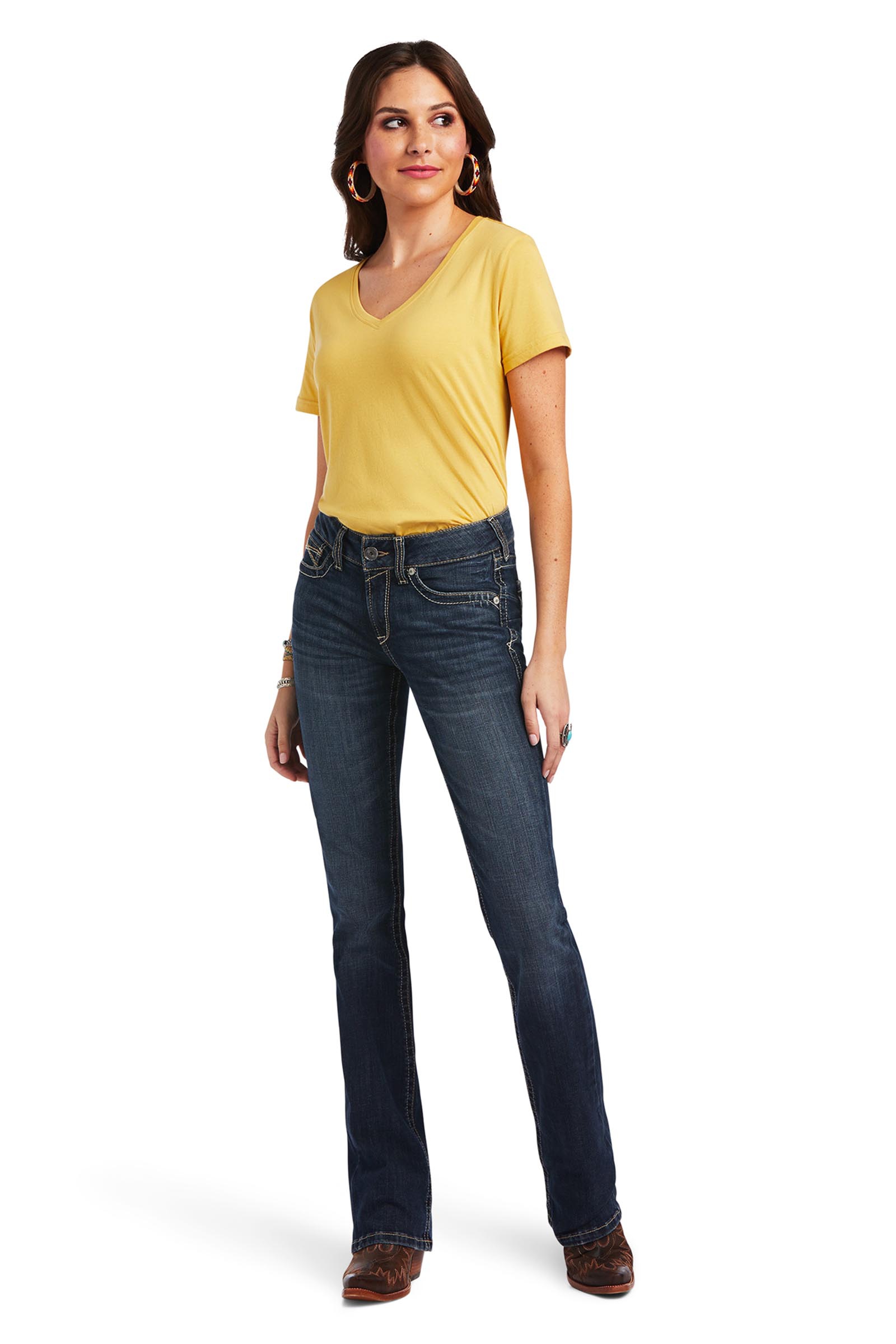 Ariat R.E.A.L. Perfect Rise Lexie bootcut-jeans til damer  