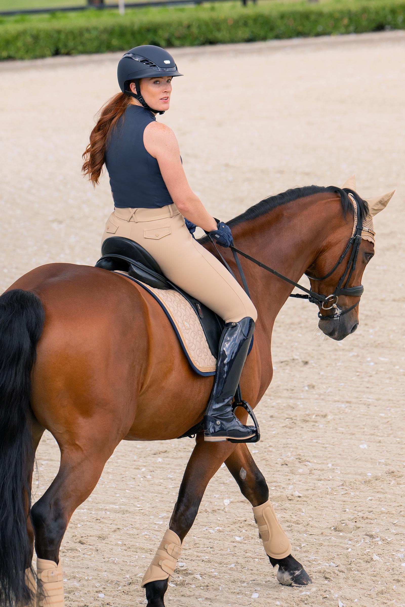 Eskadron Classic Sport SS26 Dame tanktop med halv lynl&aring;s