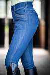 Mountain Horse Dream dame denim ridebukser med fuldt grip
