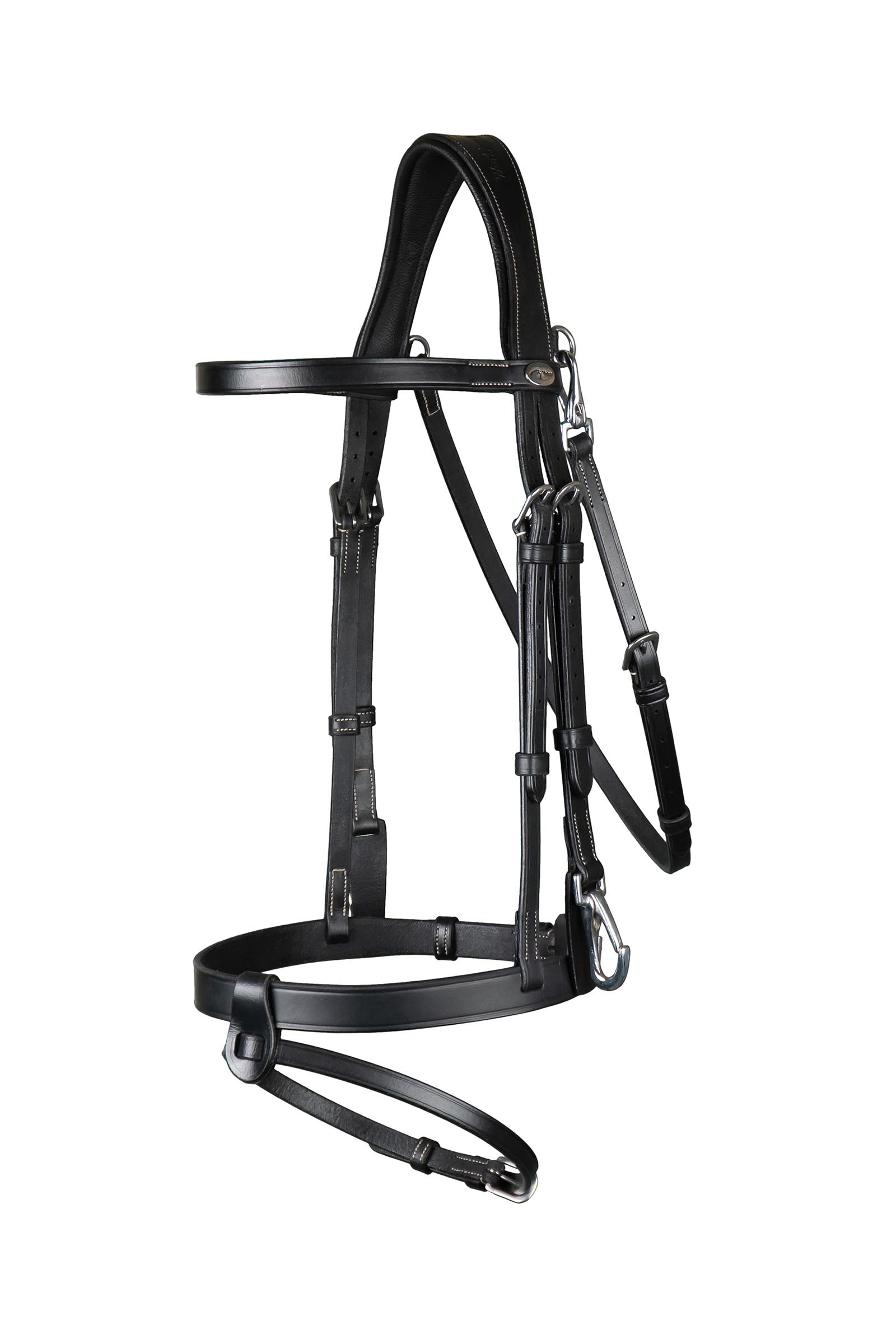 Dy'on Working fladt lædertrense med karabinhager