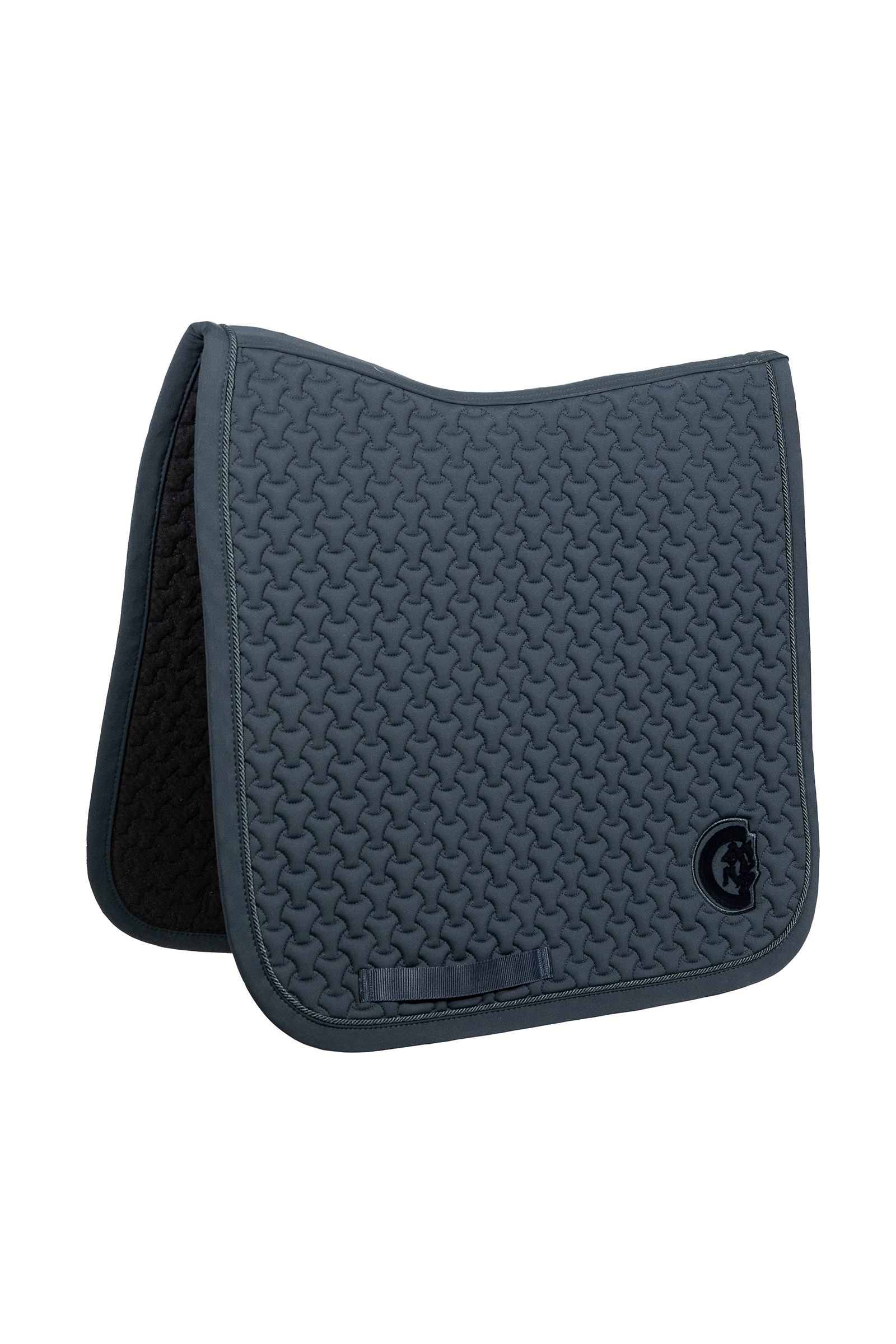 pine green Kentucky Horsewear Sadelpude Flettet 3D Logo Dressur