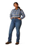 Ariat Rebar Flannel DuraStretch Langærmet Arbejdsskjorte, damemodel