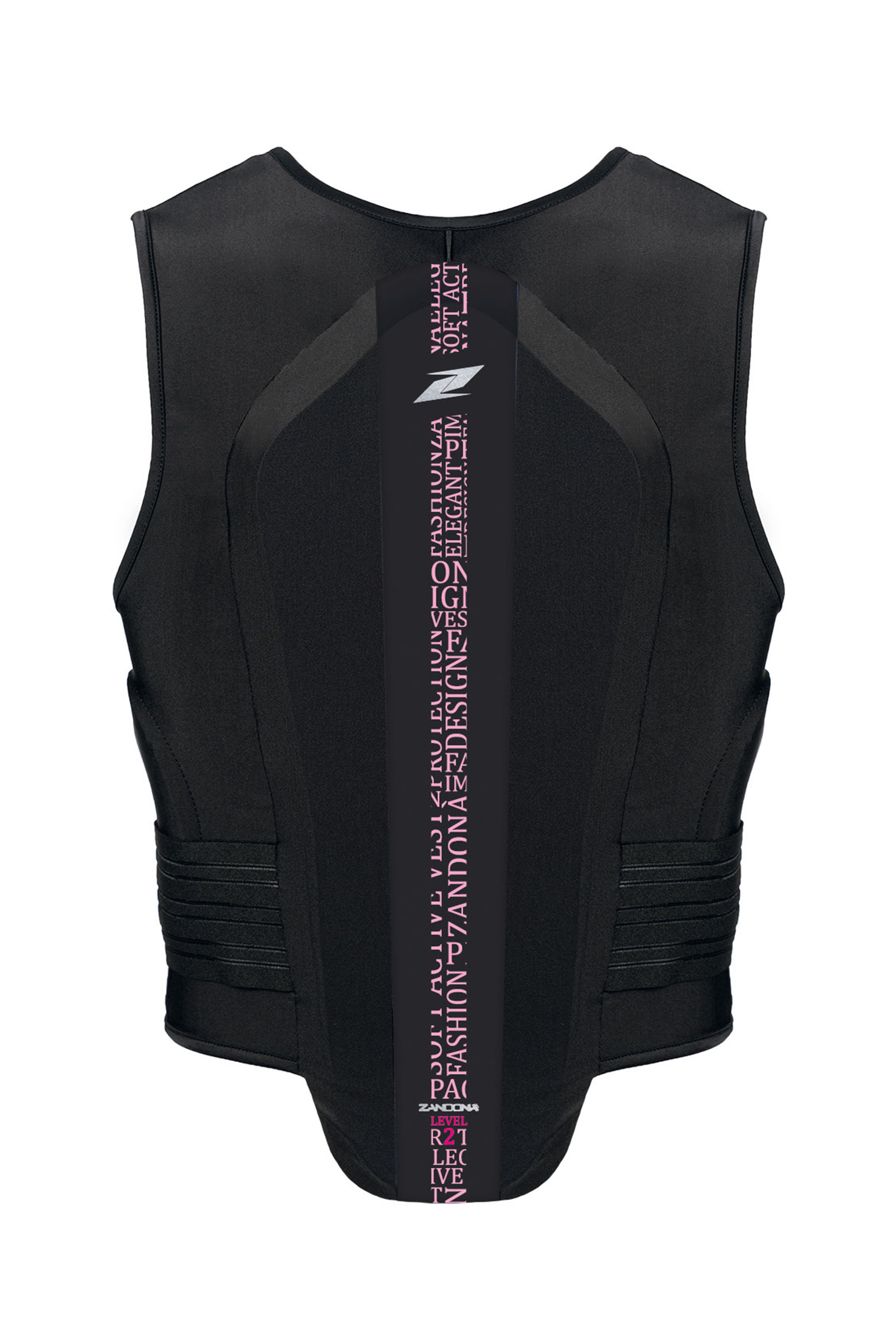 Black/Light Pink Stretch Zandona Soft Vest Pro x7 (168-177cm) Rygbeskytter